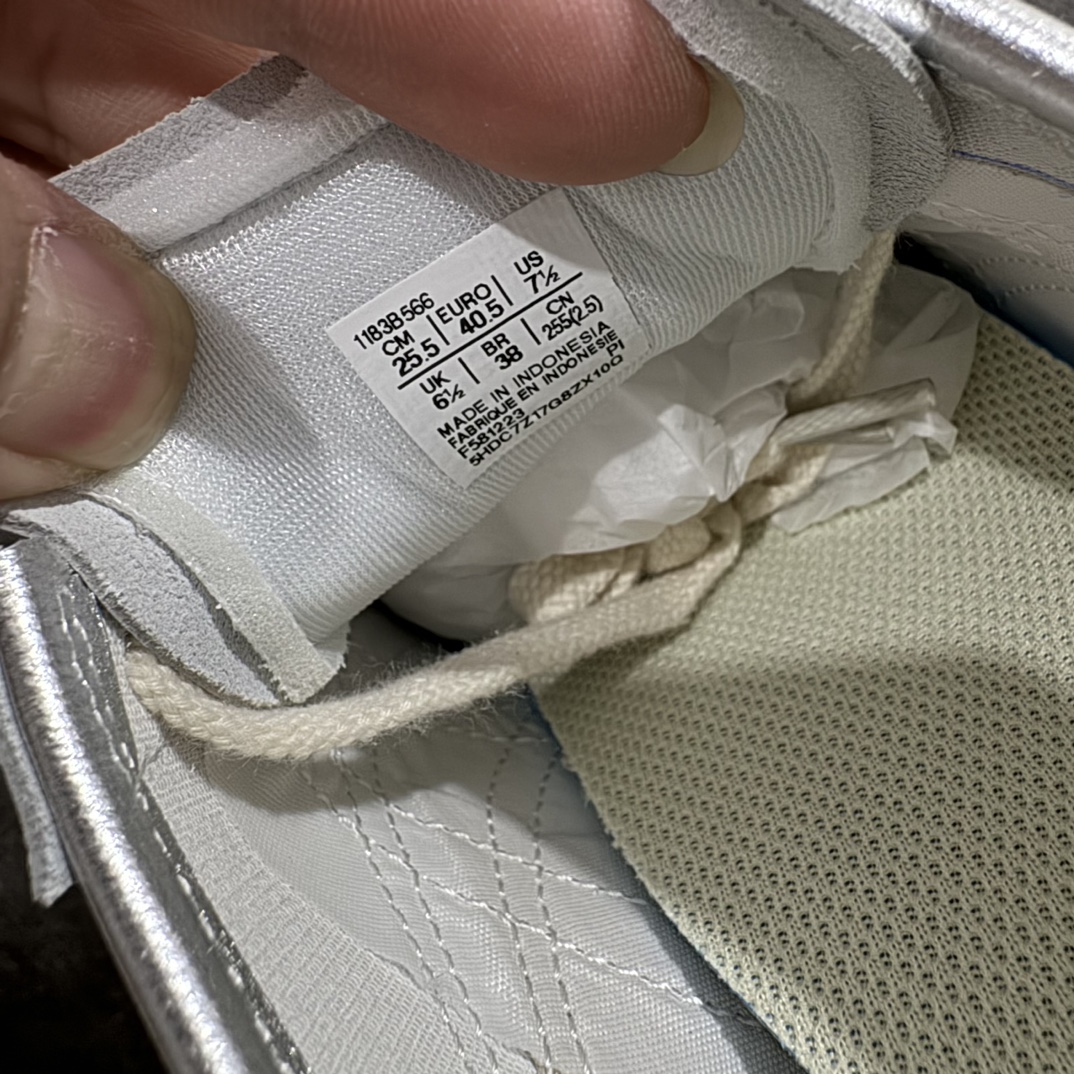 图片[7]-【PH纯原】Asics Onitsuka Tiger MEXICO 66 亚瑟士鬼冢虎复古经典板鞋 银白色nn印尼厂Oem原单材料 除成型在PT外n其余全部客供材料 淘宝B级代购店铺内供💯n四联官方吊牌 乳胶组合鞋垫、羊皮纸质中底 不用宰手买专柜 这里满足你👊🏼 全新工厂开发 一线品质 全部原鞋一比一开发 Size：36-46 全码出货 编码：T1240260-莆田鞋批发中心