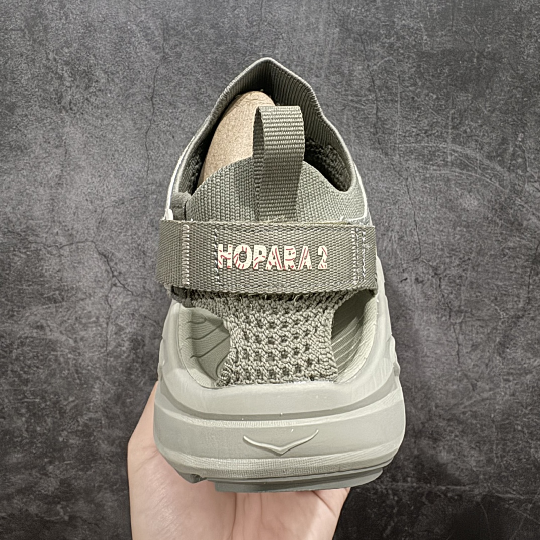 240 【小绿X版】HOKA ONE Hopara 2 霍帕拉 沙滩凉鞋 灰色 1147650-BYT