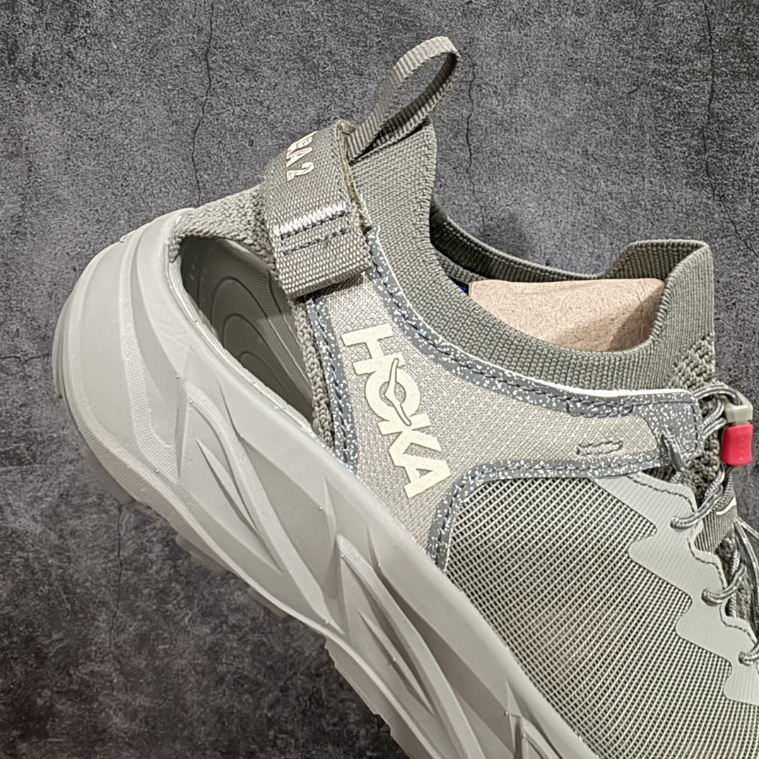 240 【小绿X版】HOKA ONE Hopara 2 霍帕拉 沙滩凉鞋 灰色 1147650-BYT