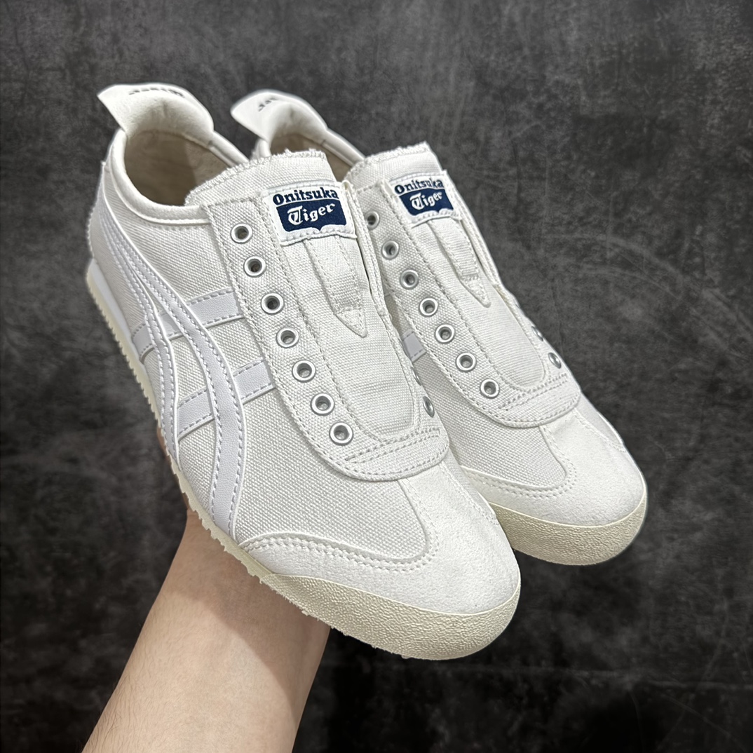 【PH纯原】Asics Onitsuka Tiger MEXICO 66 亚瑟士鬼冢虎复古经典板鞋 白色nn印尼厂Oem原单材料 除成型在PT外n其余全部客供材料 淘宝B级代购店铺内供💯n四联官方吊牌 乳胶组合鞋垫、羊皮纸质中底 不用宰手买专柜 这里满足你👊🏼 全新工厂开发 一线品质 全部原鞋一比一开发 Size：36-46 全码出货 编码：T1190200-鞋库