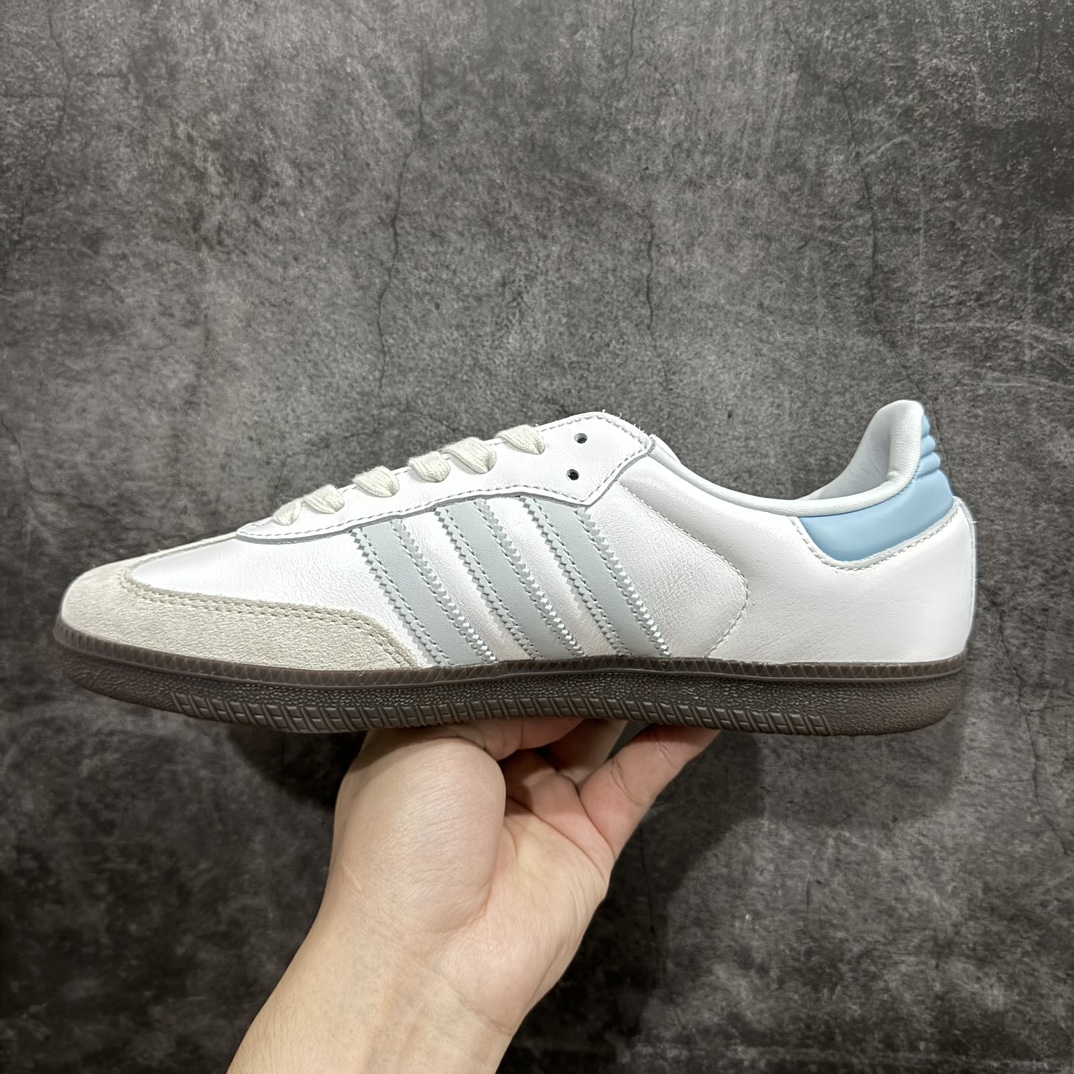 230  Adidas Originals Samba 桑巴德训鞋  ID2055 白浅蓝