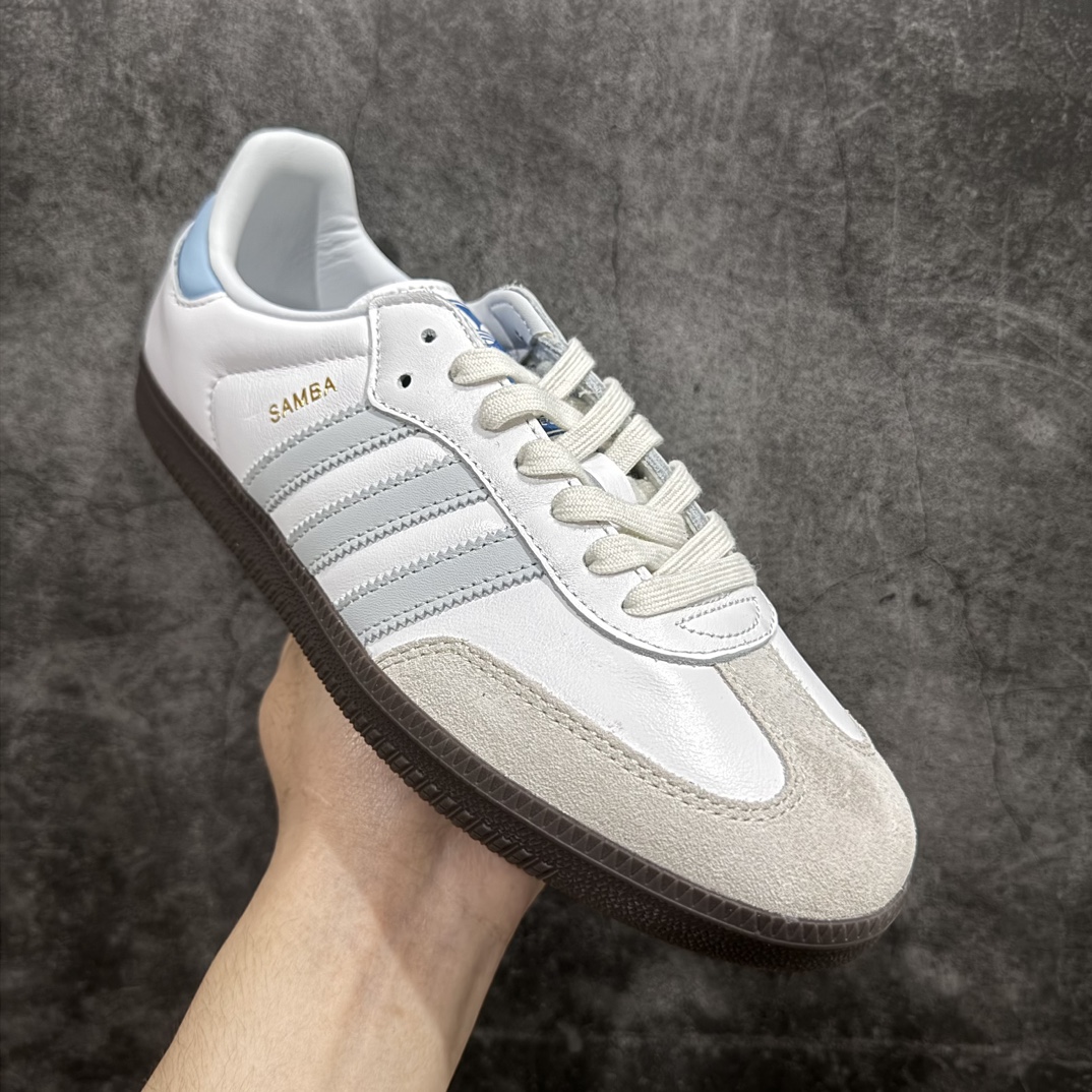 230  Adidas Originals Samba 桑巴德训鞋  ID2055 白浅蓝