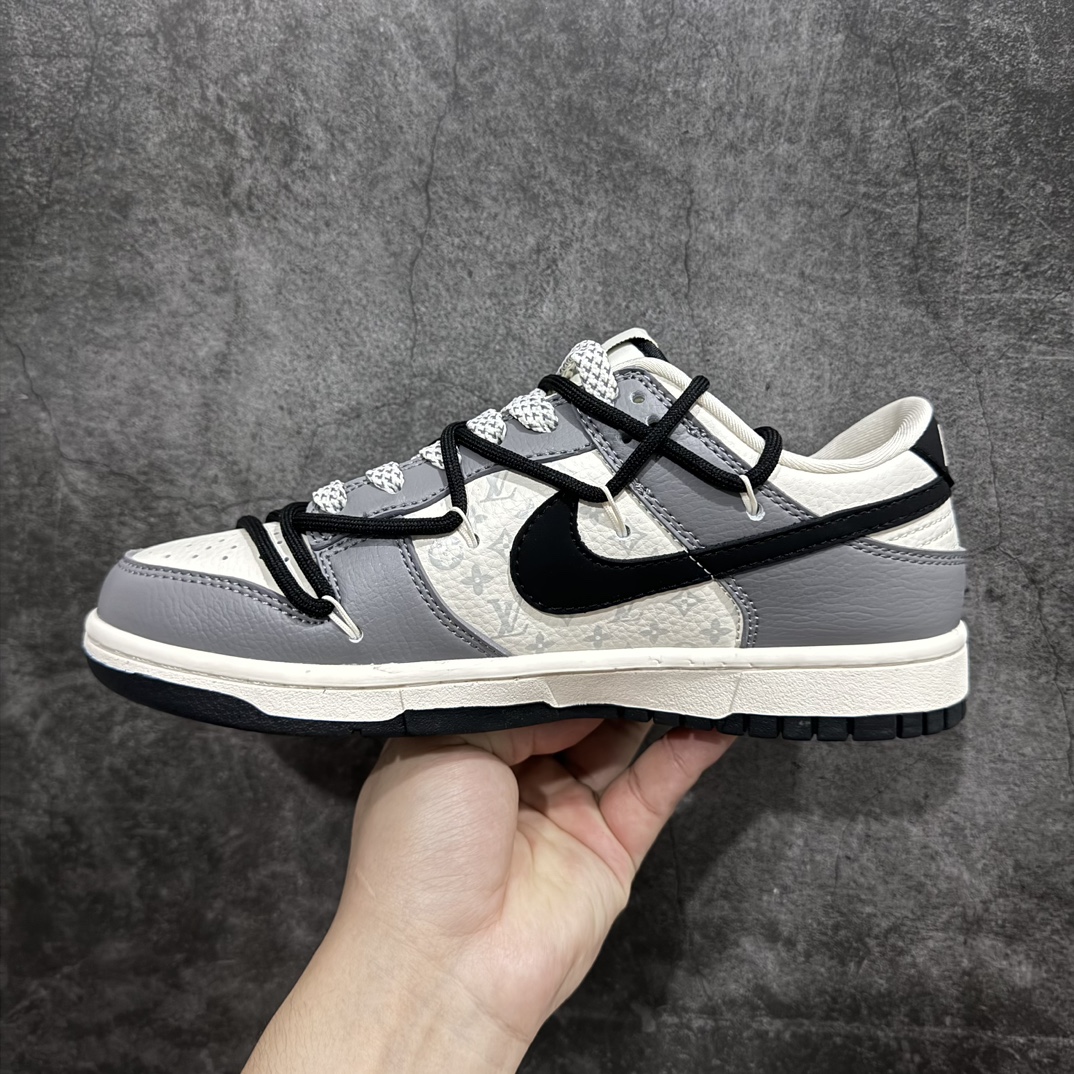 图片[2]-【定制版】Nk SB Dunk Low LV联名-星空灰 周年高端定制 低帮休闲板鞋 JJ5688-104rn#定制鞋盒 大厂纯原品质出货 超高清洁度 皮料切割干净无任何毛边 细节完美 r 尺码：36 36.5 37.5 38 38.5 39 40 40.5 41 42 42.5 43 44 44.5 45  编码：HXS340360-鞋库