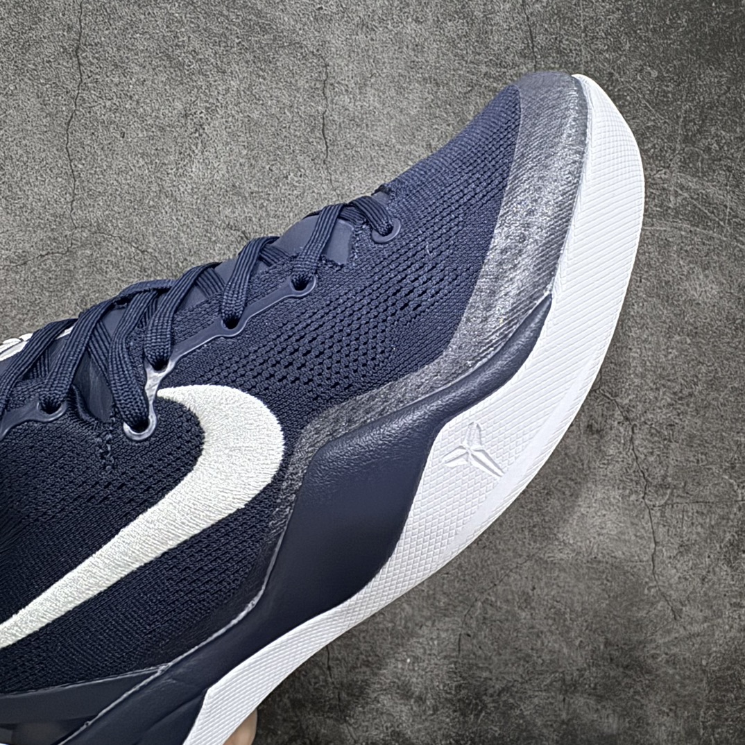 图片[6]-【S2纯原】Nike Kobe 8 Protro“College Navy”HF9550-400n科比8大学海军蓝nReact科技鞋垫加持 实战配置直接拉满 原楦纸板开发 鞋身流线型、后跟塑形 区分土肥圆 原厂针织鞋面一针一线匹配原版 全身鞋材卡料色独家定制 唯一万针立体刺绣SWOOSH 真实底模最大48.5 实战利器 专供海外市场 Size：40 40.5 41 42 42.5 43 44 44.5 45 46 47.5 48.5n（脚宽、脚胖 建议买大半码） 编码：OG440460n-莆田鞋批发中心