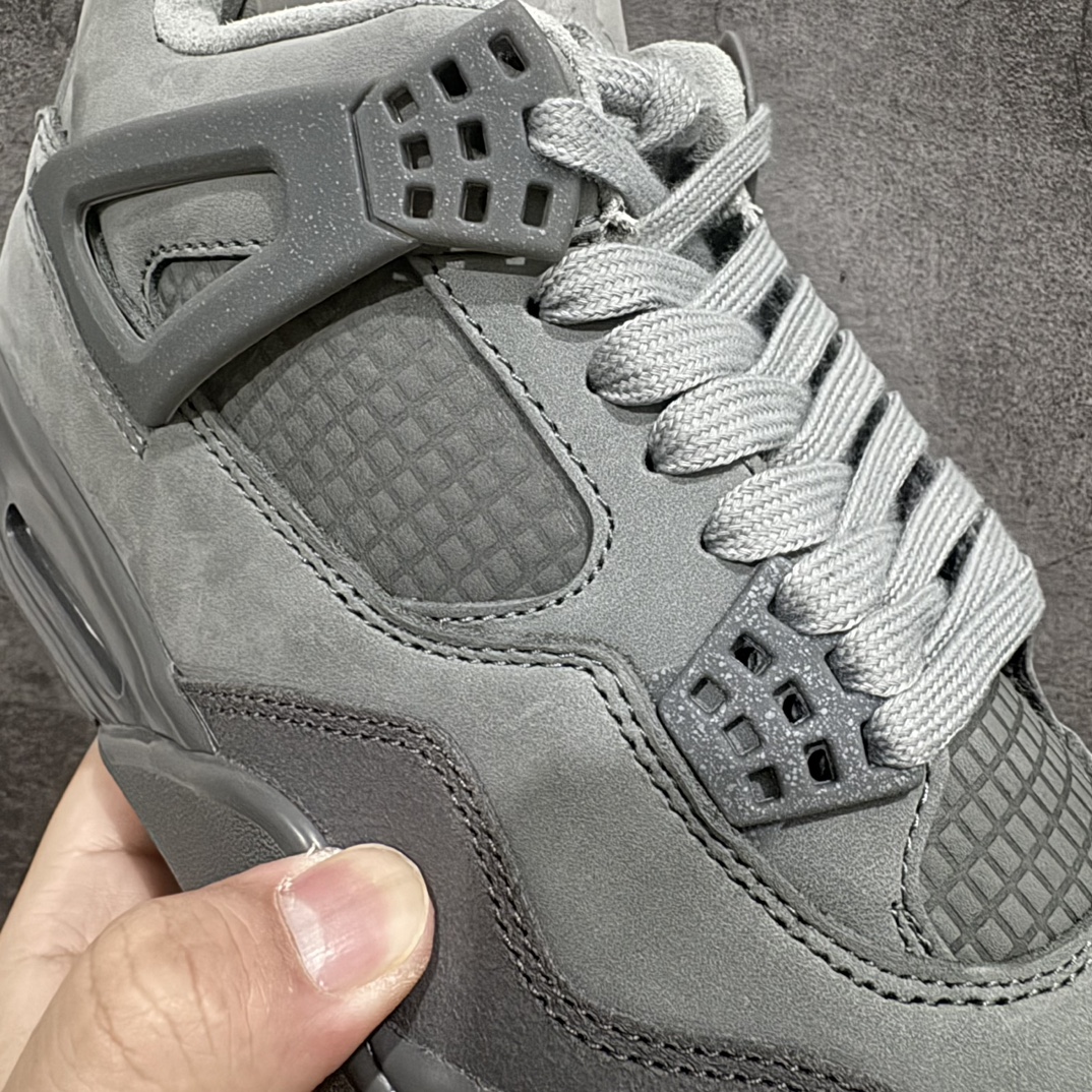 图片[5]-【莞产裁片】Air Jordan 4 Retro SE \”Smoke Grey\” 烟熏灰 AJ4 乔丹4代 aj4 乔4 巴黎奥运 灰黑 乔丹篮球鞋系列 FQ7928-001nn大厂出品 值得信赖的产品n原鞋开发 全鞋为原鞋一致原厂皮材质 质感满满n鞋型到位 正宗乔4的完美鞋型 鞋舌长度同步原鞋n原厂网格不打皱 鞋底有刷漆 正确电脑针车走线 超高裁边清洁度n值得入手零售的好货，优势价格主推💪🏻 尺码：40.5-47.5 编码：BD480500-莆田鞋批发中心