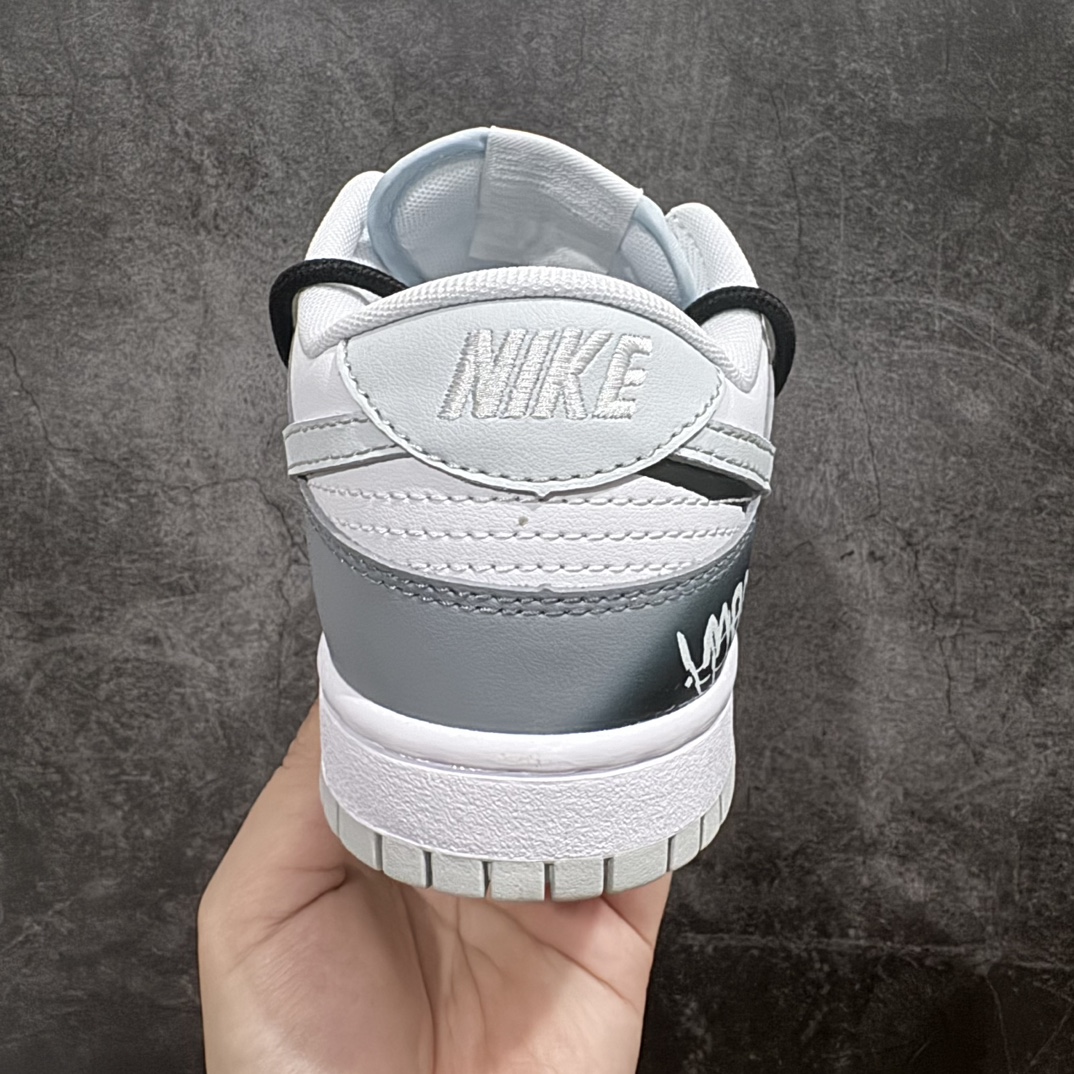 DIY定制礼盒版NikeSBDunkLow泼墨涂鸦双钩万圣节十字架白灰纯原大厂出品极力推荐原装头层材料独