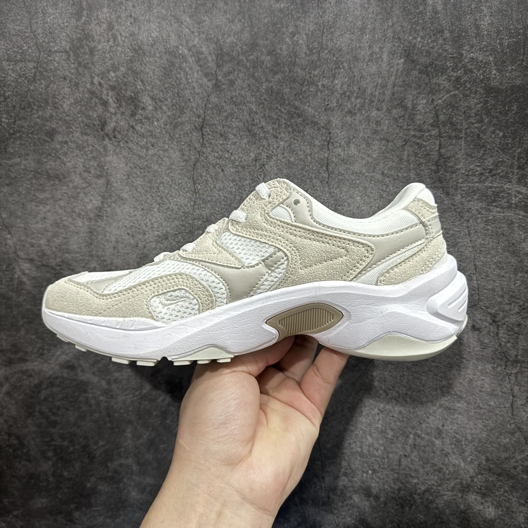 图片[2]-【公司级】耐克Nike  AL8\”Sail Light Bone\”系列低帮复古百搭厚底老爹风休闲运动慢跑鞋“米白骨白”FJ3794-102nn男女鞋真标半码制n原楦开发版型 采用环保绒面革与网织布鞋面材质n中底嵌入高密MD缓震物料 外置橡胶防滑底片❗️n又一款经典耐穿的老爹鞋来啦！nNike  AL8 运动鞋气垫缓震老爹鞋舒适有型，让你尽享畅动时光。该鞋款采用匠心设计，尽显流畅律动，为不同造型增添盎然意趣。舒适鞋底搭载 Air Max 技术，结合自然美学，缔造脚踏实地的出众体验。 尺码：36 36.5 37.5 38 38.5 39 40 40.5 41 42 42.5 43 44 44.5 45 编码：777250270-鞋库