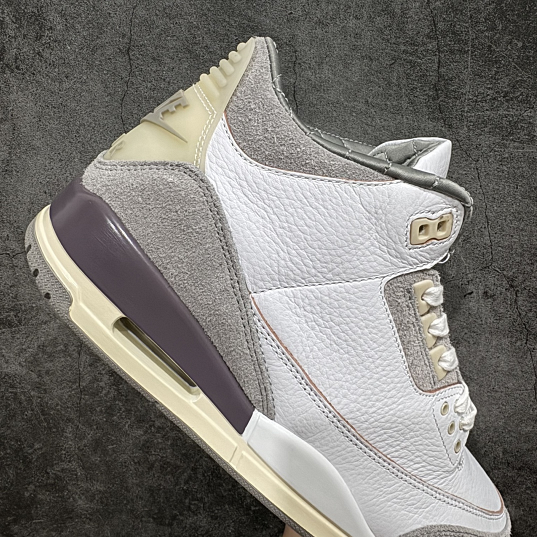 纯原2AMaManiérexAirJordanAJ3RetroAMM联名白紫灰DH3434-110圈内最