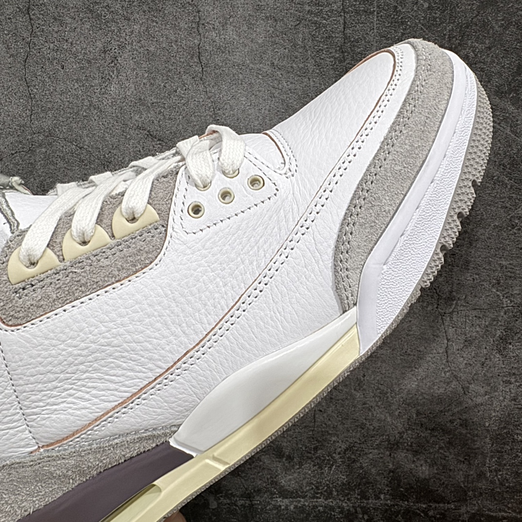 纯原2AMaManiérexAirJordanAJ3RetroAMM联名白紫灰DH3434-110圈内最