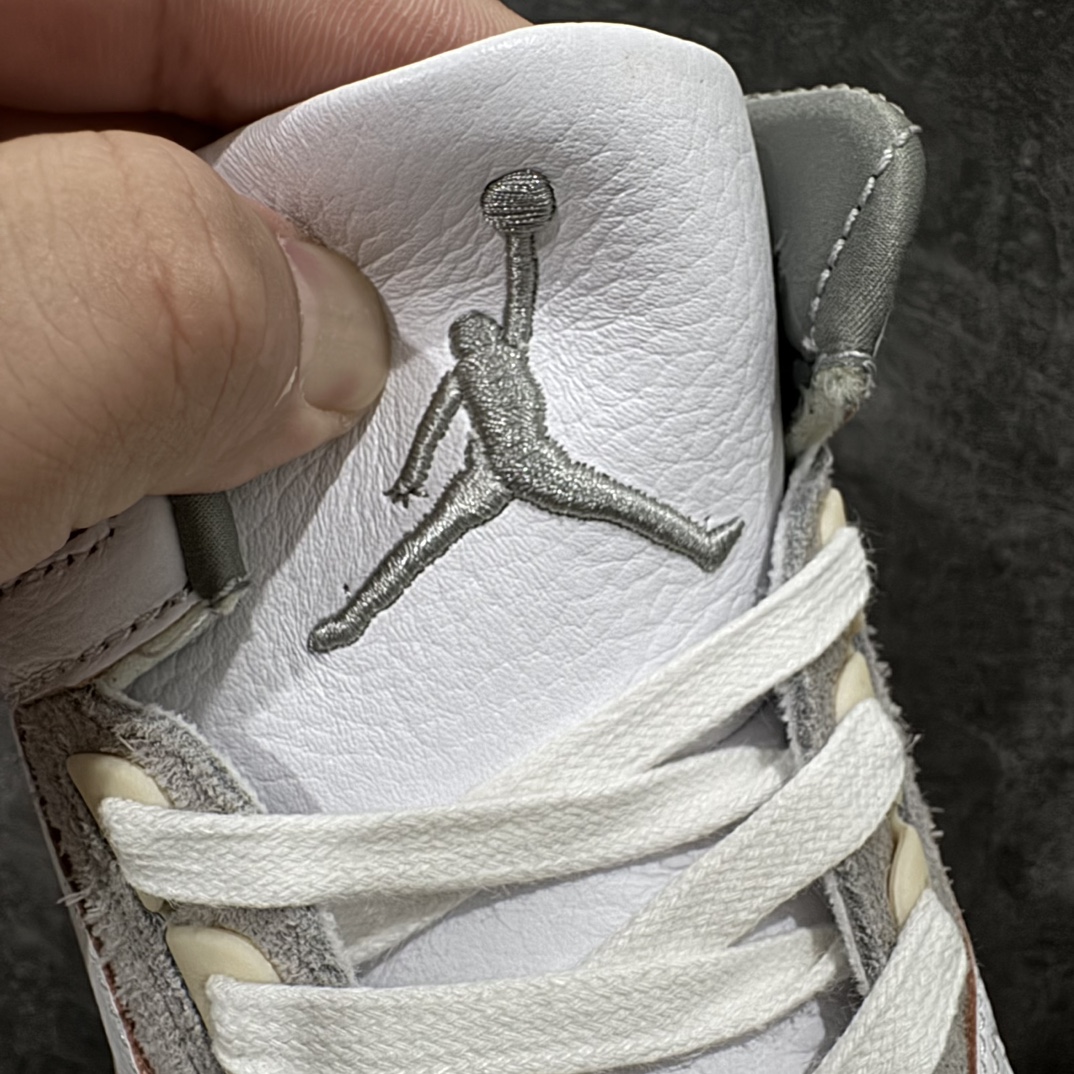 纯原2AMaManiérexAirJordanAJ3RetroAMM联名白紫灰DH3434-110圈内最