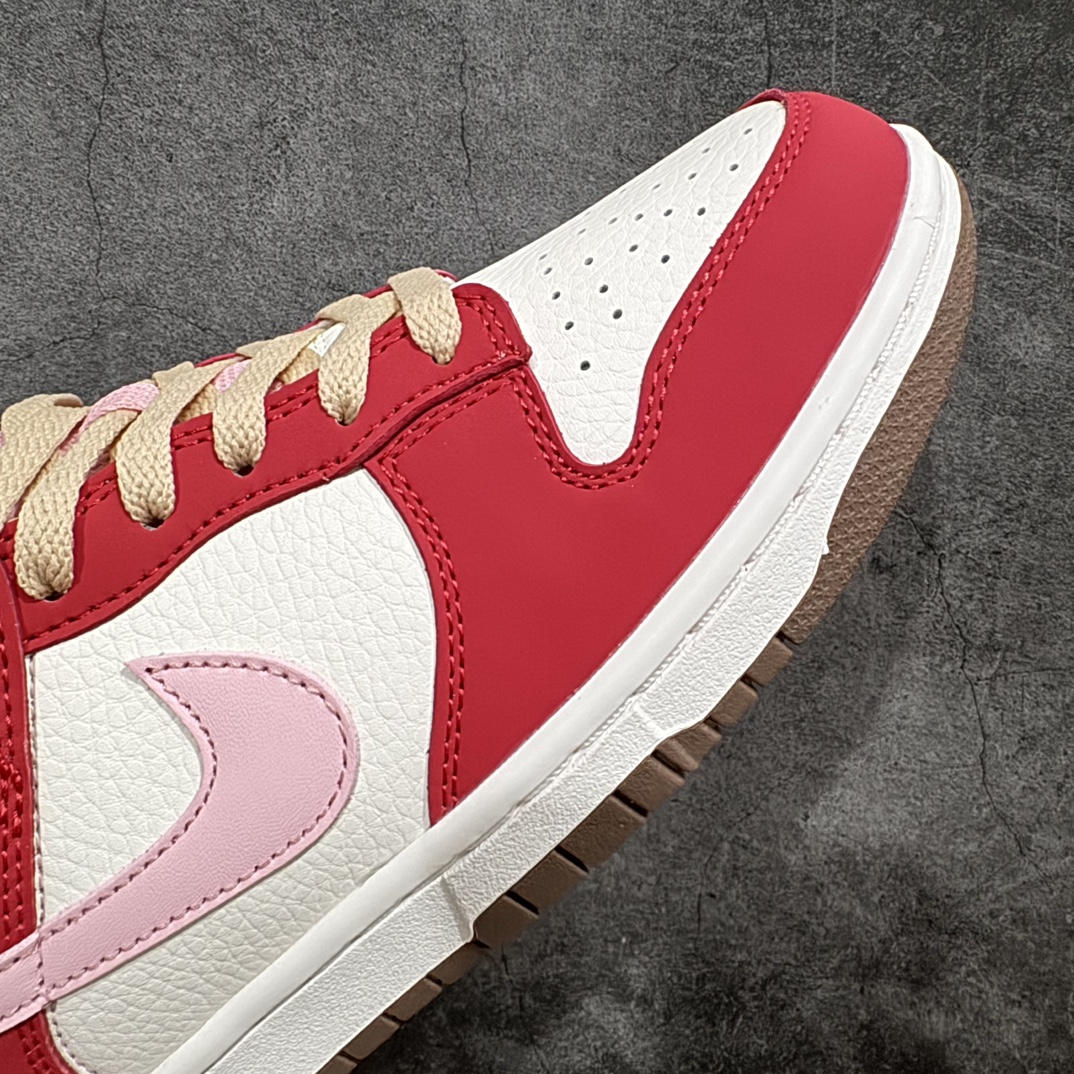 纯原Z版 Nk Dunk Low ”Bacon” 耐克 SB 低帮 白红粉 培根色 SB低帮休闲板鞋 FB7910-600