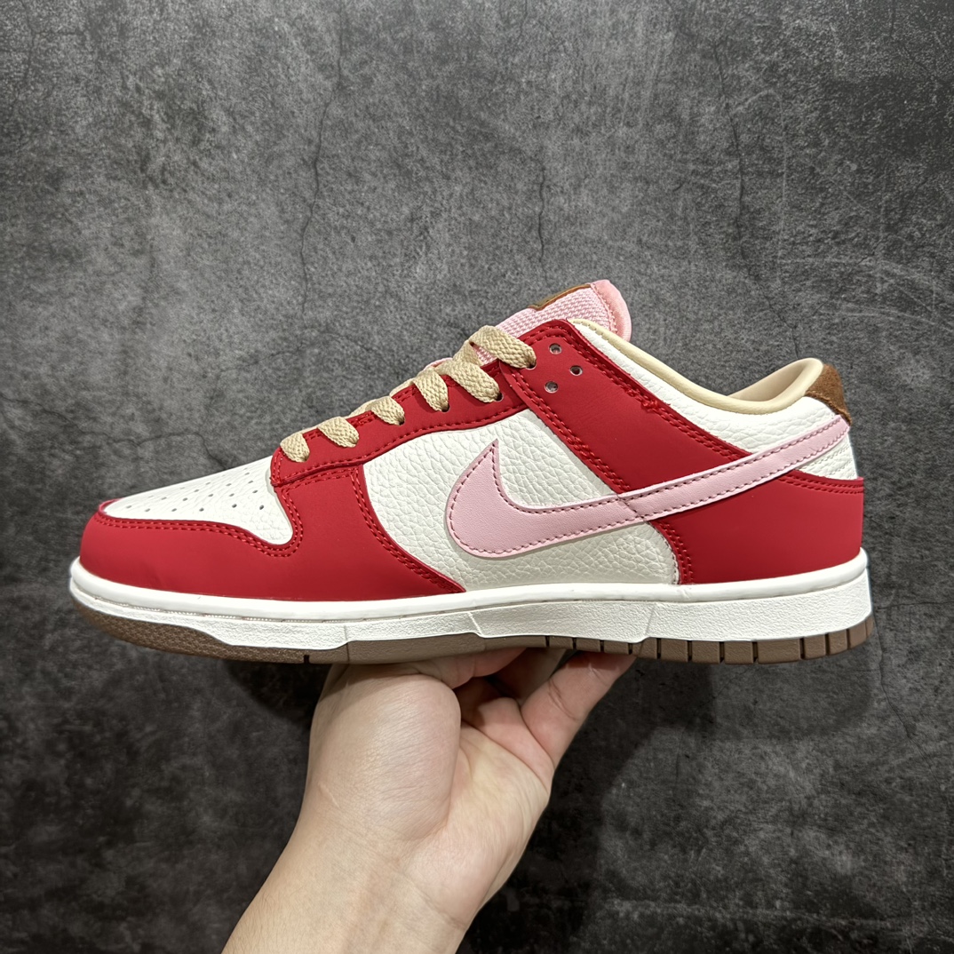 纯原Z版 Nk Dunk Low ”Bacon” 耐克 SB 低帮 白红粉 培根色 SB低帮休闲板鞋 FB7910-600