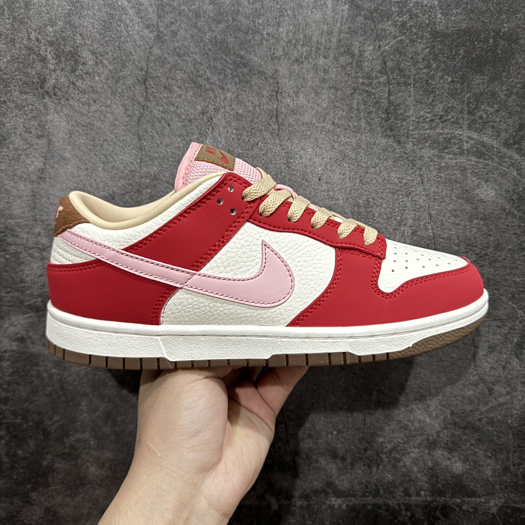 纯原Z版 Nk Dunk Low ”Bacon” 耐克 SB 低帮 白红粉 培根色 SB低帮休闲板鞋 FB7910-600