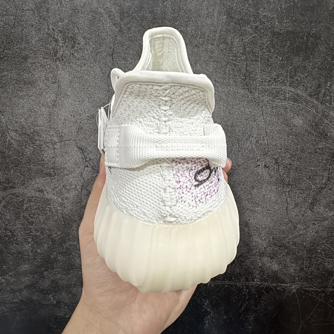 图片[4]-【DIY定制涂鸦】 白冰淇淋 涂鸦眼镜nYeezy boost 350v2 全白2.0涂鸦n巴斯夫纯原大厂出品 板型细节都是满配n得物在售款 细节一直 上脚与众不同 相当nice 尺码：36-47 编码：NM330370-鞋库