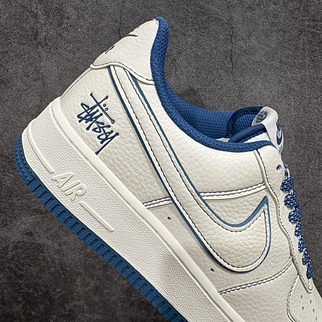 StussyxNikeAirForce1Low斯图西联名米青色反光空军一号低帮休闲板鞋客供高亮3M反光定