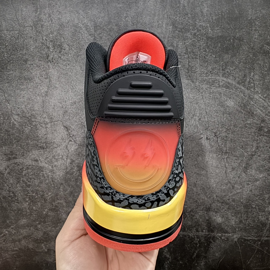 图片[4]-【OG纯原】J Balvin x Air Jordan 3 Retron黑彩虹渐变笑脸 OG纯原生产线出品nOG纯原最高工艺制作 原装原材料组装n#原厂楦、纸板开发 最纯正三代版型n#原底真实气垫 回弹反馈充足n完美鞋楦打造 市面最高工艺一切细节如图实拍 所见所得‼ 货号：FN0344-001nSize: 36 36.5 37.5 38 38.5 40 40.5 41 42 42.5 43 44 44.5 45 46 47.5 编码：OG520540-鞋库