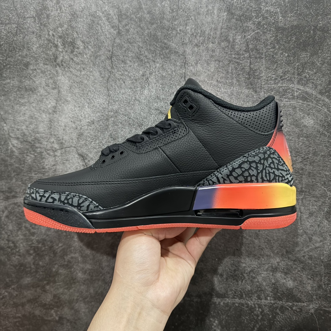 图片[2]-【OG纯原】J Balvin x Air Jordan 3 Retron黑彩虹渐变笑脸 OG纯原生产线出品nOG纯原最高工艺制作 原装原材料组装n#原厂楦、纸板开发 最纯正三代版型n#原底真实气垫 回弹反馈充足n完美鞋楦打造 市面最高工艺一切细节如图实拍 所见所得‼ 货号：FN0344-001nSize: 36 36.5 37.5 38 38.5 40 40.5 41 42 42.5 43 44 44.5 45 46 47.5 编码：OG520540-鞋库