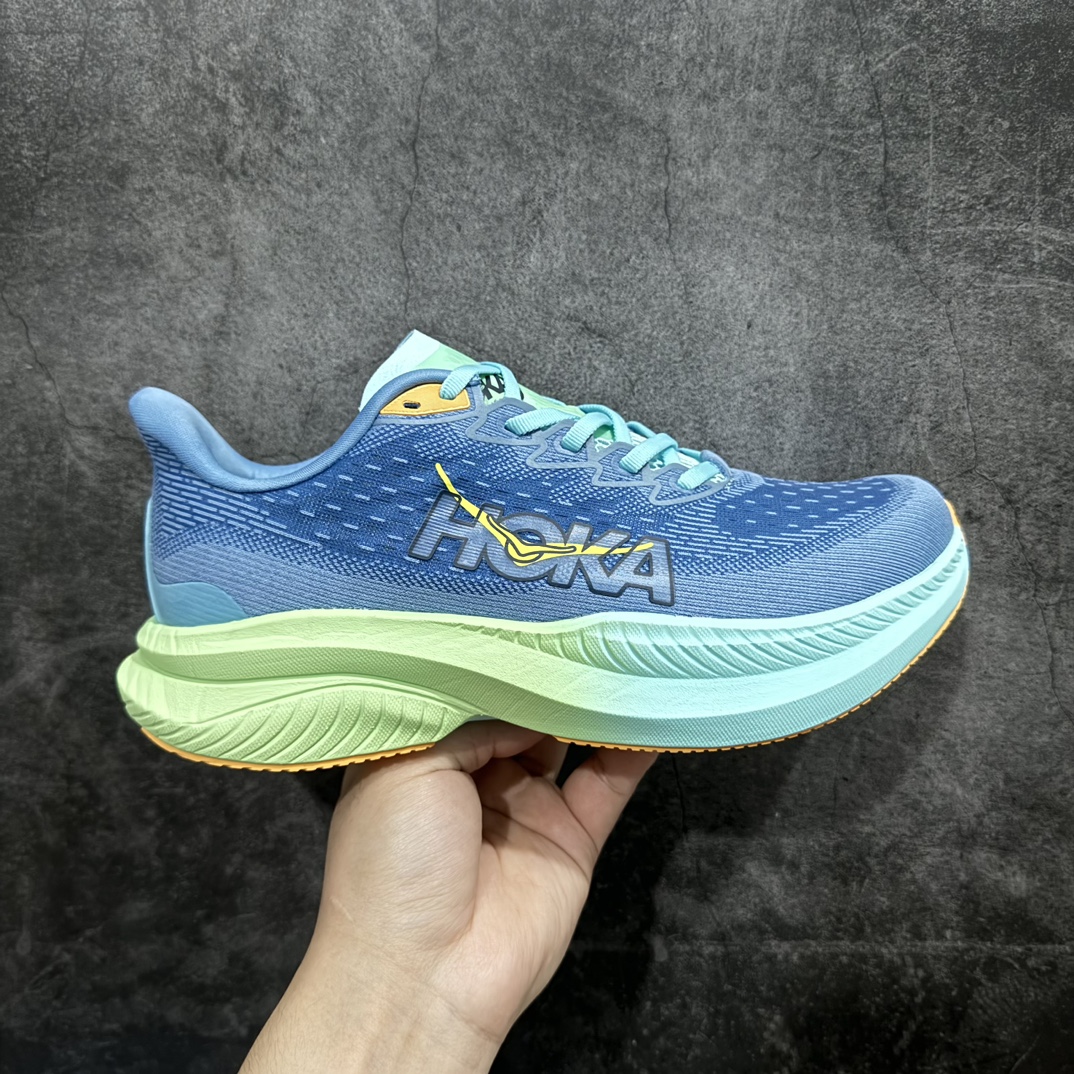 美国新兴跑鞋品牌HokaOneOneMach6Low马赫6代系列低帮全马竞速轻量透气网纱休闲运动慢跑鞋男