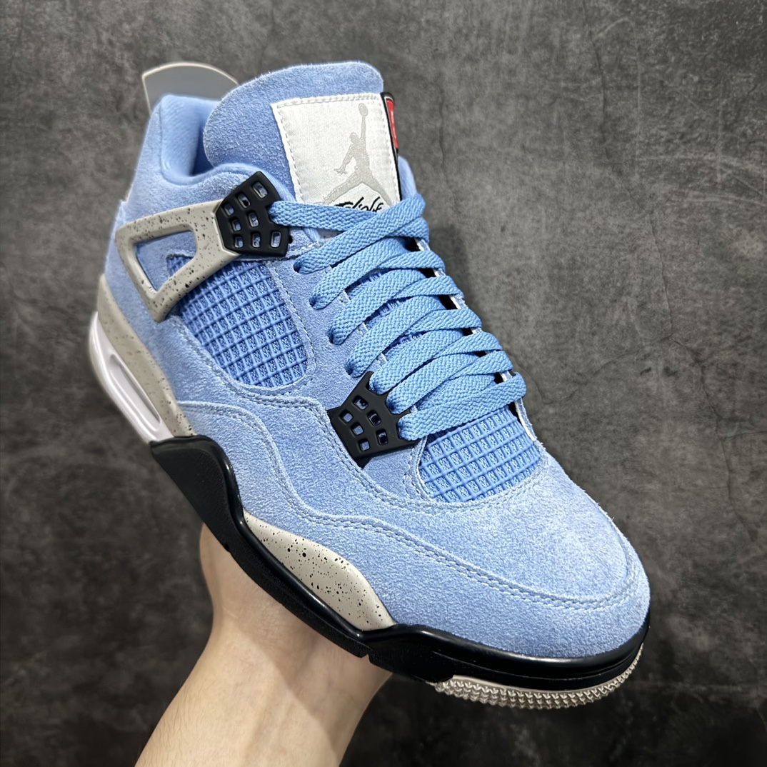 GAT原厂皮版 男女码 Air Jordan 4 SE “University blue” AJ4大学蓝  CT8527-400