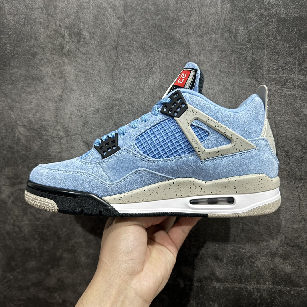 GAT原厂皮版 男女码 Air Jordan 4 SE “University blue” AJ4大学蓝  CT8527-400