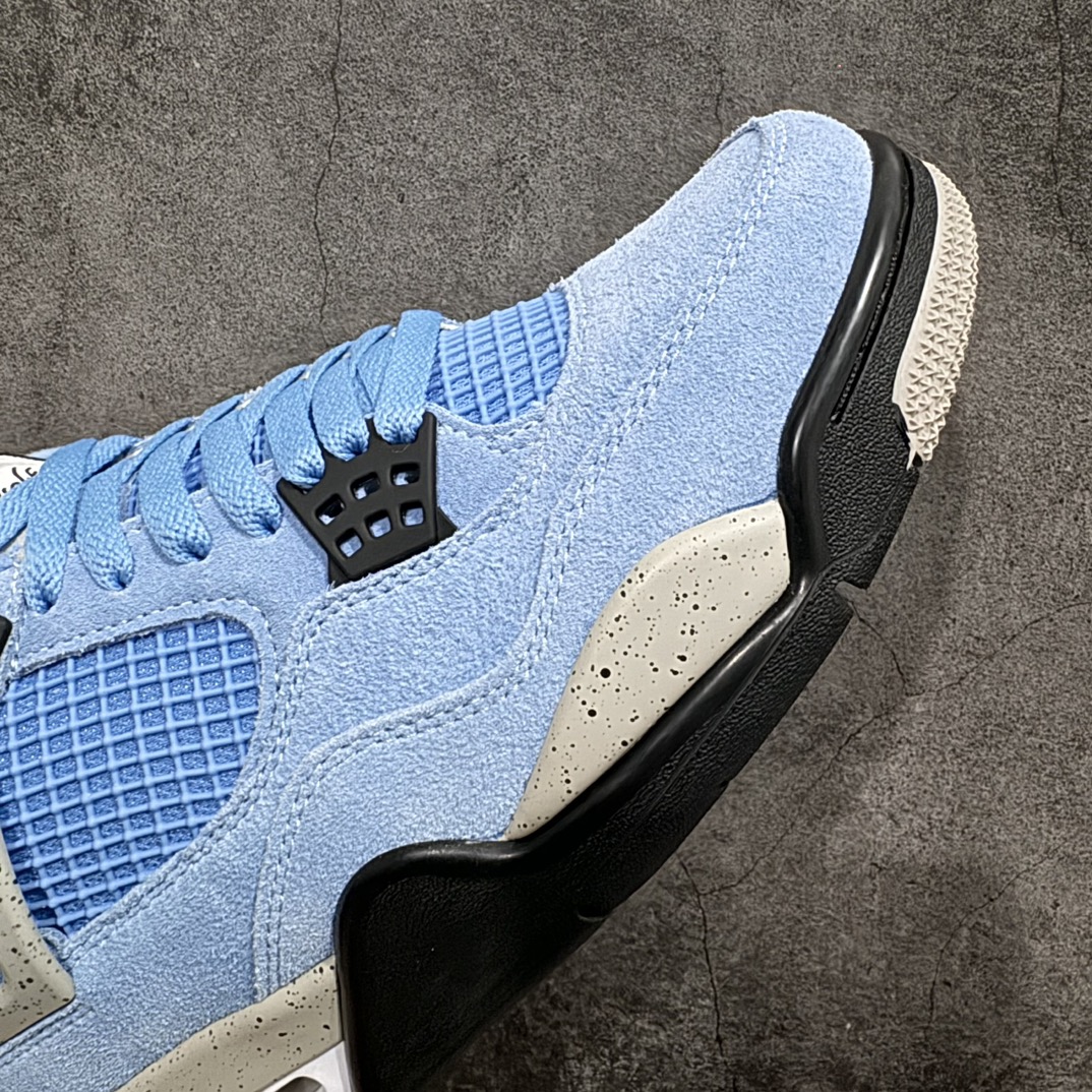 GAT原厂皮版 男女码 Air Jordan 4 SE “University blue” AJ4大学蓝  CT8527-400