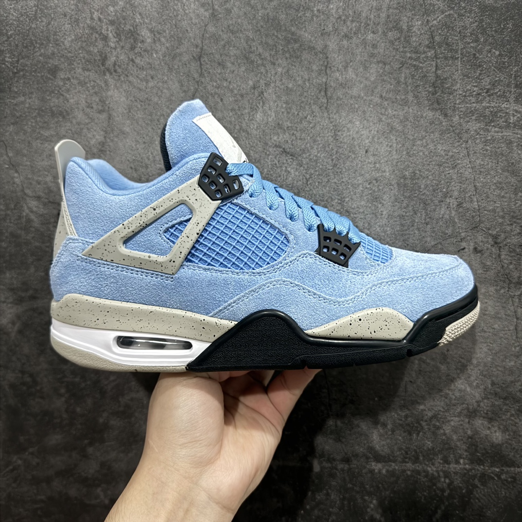 GAT原厂皮版 男女码 Air Jordan 4 SE “University blue” AJ4大学蓝  CT8527-400