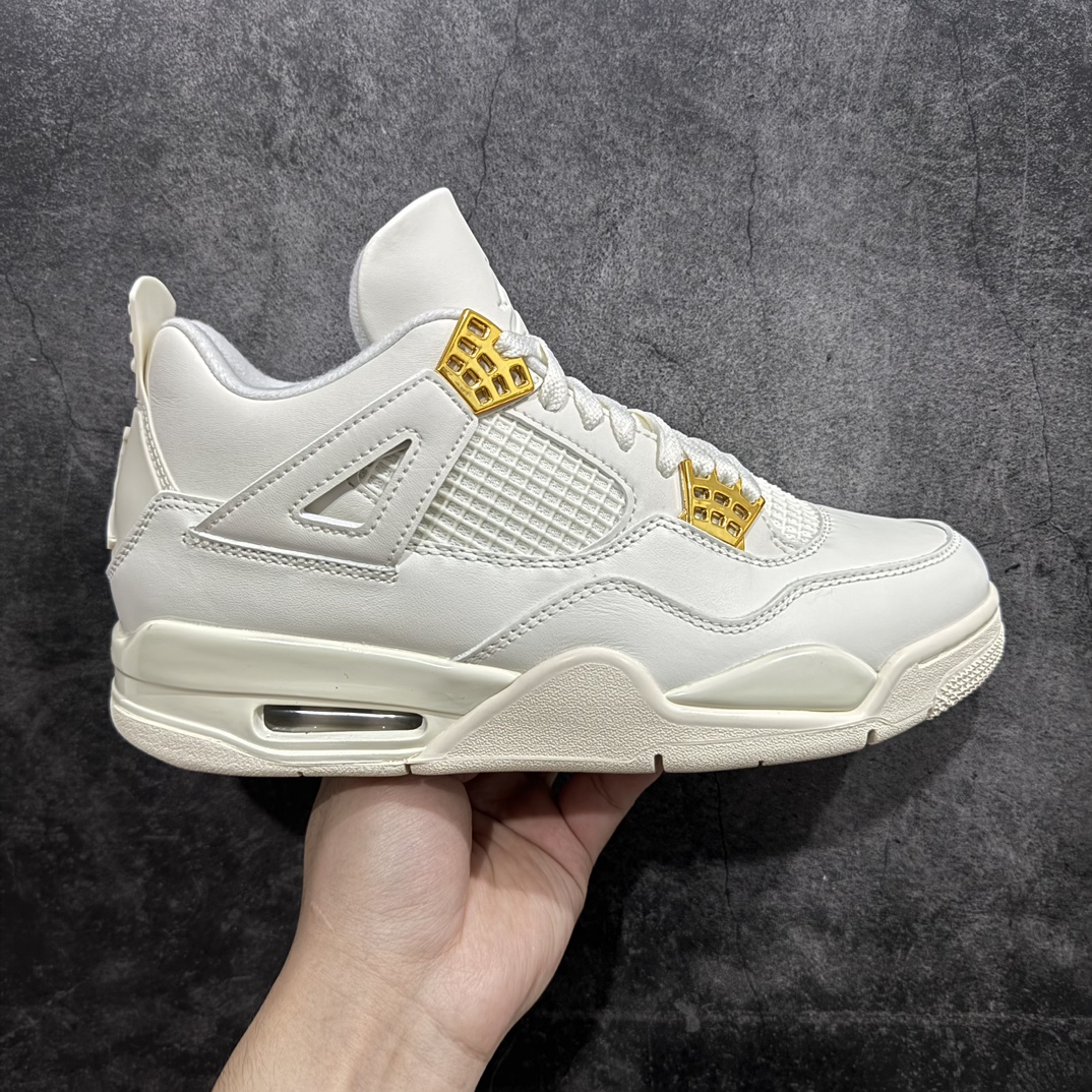 GAT原厂皮版 男女码 Air Jordan AJ4 Retro 白金扣 AQ9129-170