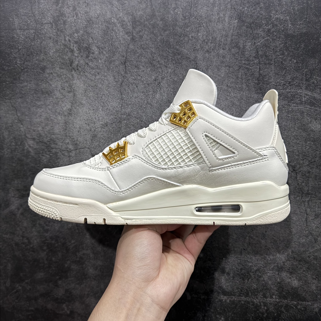 GAT原厂皮版 男女码 Air Jordan AJ4 Retro 白金扣 AQ9129-170