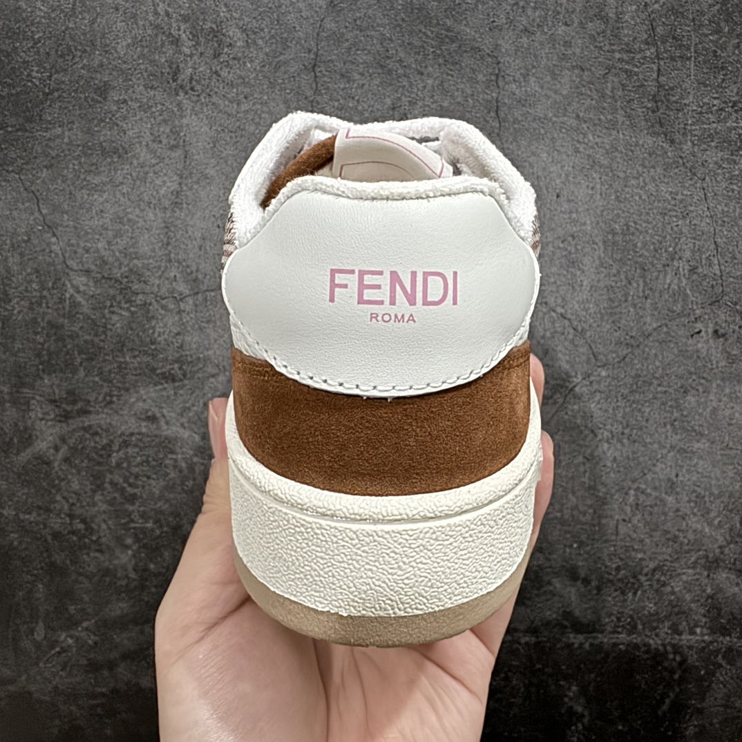 图片[4]-【广东纯原礼盒版本】FENDI 芬迪 Match Sneakers 低帮运动鞋nFendi芬迪情侣款休闲鞋 独家定制n全身20几个细节点全部做到一致还原吊打市面所有版本独家原装套装配件官方同源渠道原装订单 全套专柜包装物及配件n鞋底嵌入核心防伪芯片感应装置FENDI芬迪match最新爆款情侣款运动鞋板鞋n原版购入 高工艺无缝细空胶技术，贴楦误差0.05mm,鞋底采用固特异内外锁死工艺，最大限度弯折永不开胶，原鞋一致效果环保无味 鞋面采用麂皮和皮革拼接组合 logo内里采用毛巾绒里 上脚超级柔软 轻便 舒适搭配卫衣  尺码：35 36 37 38 39 40 41 42 43 44 45 46 编码：HH380420-莆田鞋批发中心