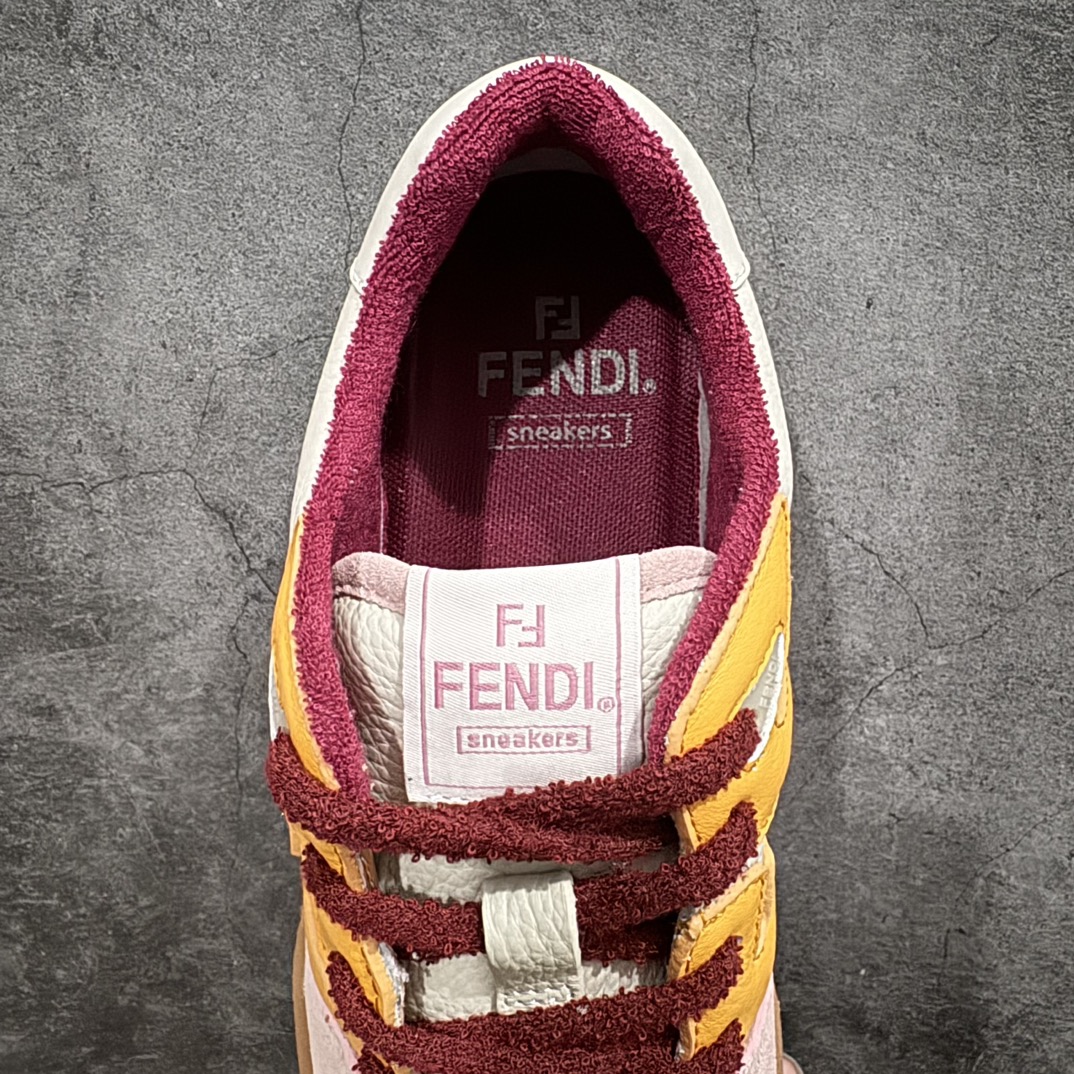 图片[8]-【广东纯原礼盒版本】FENDI 芬迪 Match Sneakers 低帮运动鞋nFendi芬迪情侣款休闲鞋 独家定制n全身20几个细节点全部做到一致还原吊打市面所有版本独家原装套装配件官方同源渠道原装订单 全套专柜包装物及配件n鞋底嵌入核心防伪芯片感应装置FENDI芬迪match最新爆款情侣款运动鞋板鞋n原版购入 高工艺无缝细空胶技术，贴楦误差0.05mm,鞋底采用固特异内外锁死工艺，最大限度弯折永不开胶，原鞋一致效果环保无味 鞋面采用麂皮和皮革拼接组合 logo内里采用毛巾绒里 上脚超级柔软 轻便 舒适搭配卫衣  尺码：35 36 37 38 39 40 41 42 43 44 45 46 编码：HH380420-鞋库