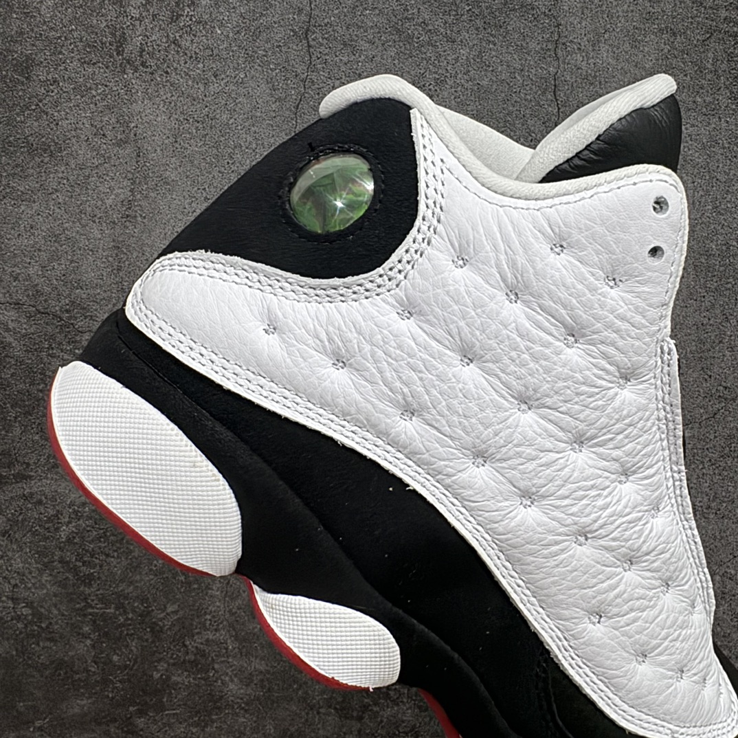 图片[7]-【DG2.0纯原】Air Jordan AJ13 Retro 黑白熊猫 414571-104n外贸特供批次 原楦原档案数据开模打造 公司渠道原装全息3D猫眼 原鞋开发 版型近乎零偏差 采购原厂皮料 LOGO五金部件高价开发私模 杜绝一眼假版本 原厂档案开模大底 共3层贴合工艺 三层中间加入海玻璃缓震鞋垫 大底采用进口一次MD而非市面二次MD低价原料成型 进口MD材料异味较少比原鞋还少 市面异味大刺鼻Size：40.5 41 42 42.5 43 44 44.5 45 46 47.5 48.5 编码：LJQ420450-莆田鞋批发中心