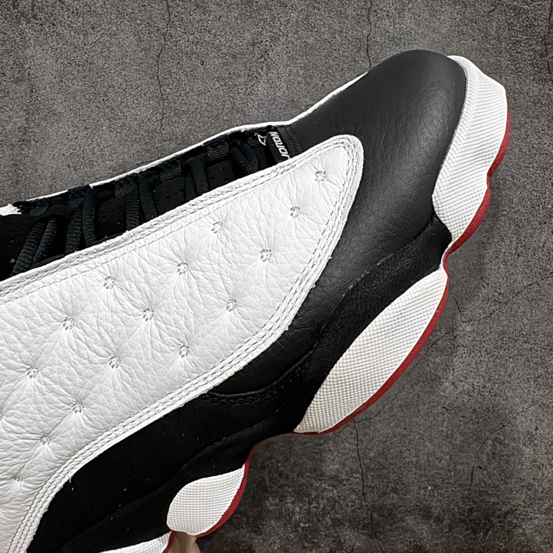 图片[6]-【DG2.0纯原】Air Jordan AJ13 Retro 黑白熊猫 414571-104n外贸特供批次 原楦原档案数据开模打造 公司渠道原装全息3D猫眼 原鞋开发 版型近乎零偏差 采购原厂皮料 LOGO五金部件高价开发私模 杜绝一眼假版本 原厂档案开模大底 共3层贴合工艺 三层中间加入海玻璃缓震鞋垫 大底采用进口一次MD而非市面二次MD低价原料成型 进口MD材料异味较少比原鞋还少 市面异味大刺鼻Size：40.5 41 42 42.5 43 44 44.5 45 46 47.5 48.5 编码：LJQ420450-鞋库