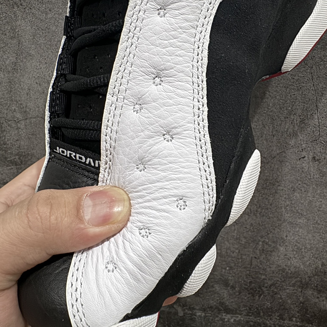 图片[9]-【DG2.0纯原】Air Jordan AJ13 Retro 黑白熊猫 414571-104n外贸特供批次 原楦原档案数据开模打造 公司渠道原装全息3D猫眼 原鞋开发 版型近乎零偏差 采购原厂皮料 LOGO五金部件高价开发私模 杜绝一眼假版本 原厂档案开模大底 共3层贴合工艺 三层中间加入海玻璃缓震鞋垫 大底采用进口一次MD而非市面二次MD低价原料成型 进口MD材料异味较少比原鞋还少 市面异味大刺鼻Size：40.5 41 42 42.5 43 44 44.5 45 46 47.5 48.5 编码：LJQ420450-鞋库