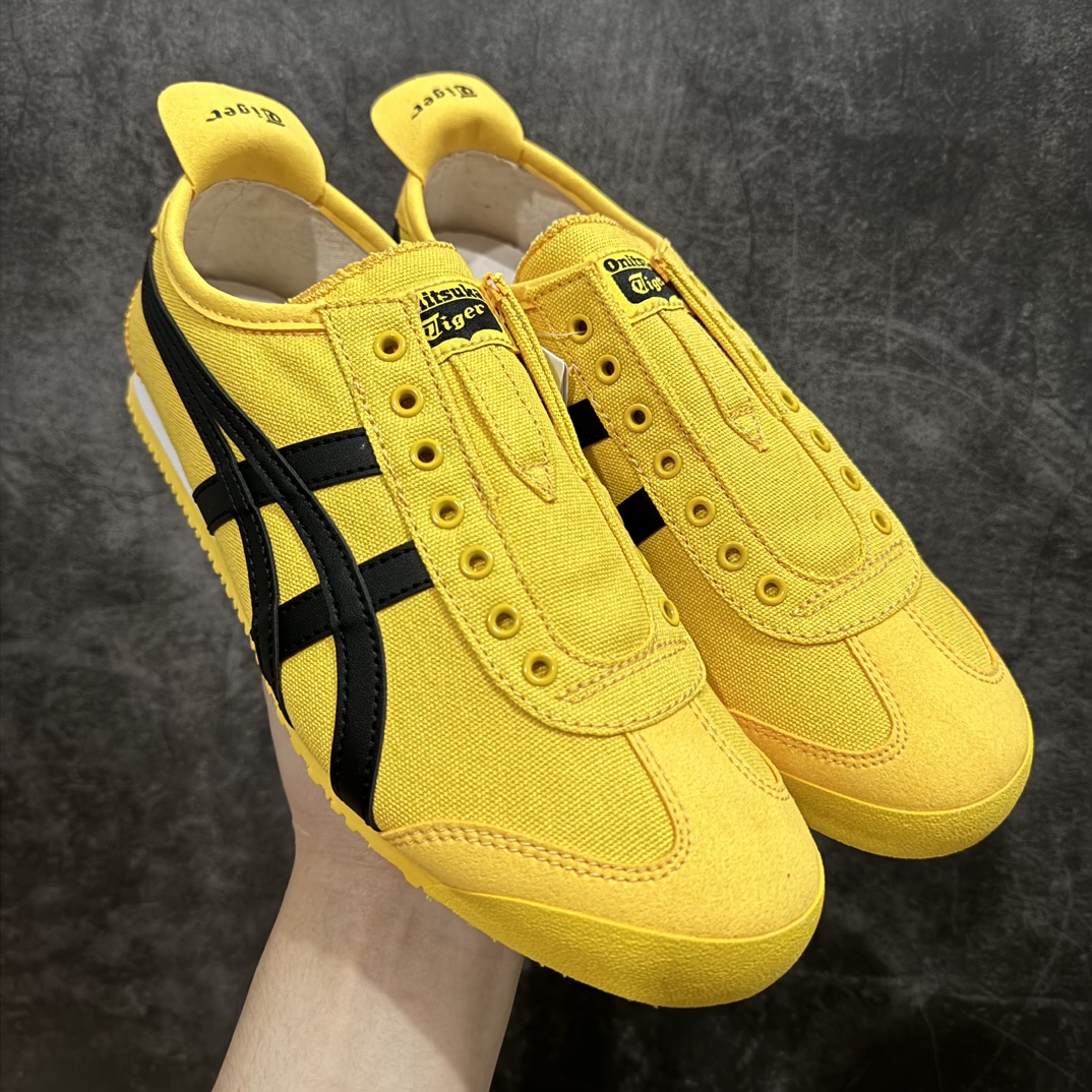 【PH纯原】Asics Onitsuka Tiger MEXICO 66 亚瑟士鬼冢虎复古经典板鞋 黄色nn印尼厂Oem原单材料 除成型在PT外n其余全部客供材料 淘宝B级代购店铺内供💯n四联官方吊牌 乳胶组合鞋垫、羊皮纸质中底 不用宰手买专柜 这里满足你👊🏼 全新工厂开发 一线品质 全部原鞋一比一开发 Size：36-46 全码出货 编码：T1190200-鞋库