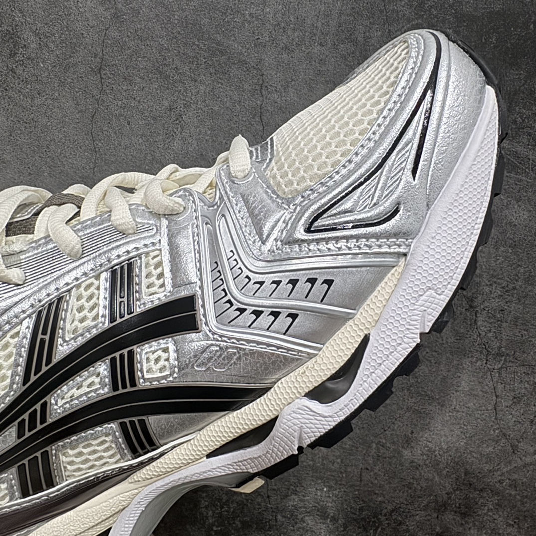 纯原版ASICSGEL-KAYANO14亚瑟士系列轻量缓震休闲运动跑步鞋黑白银目前市场最优品质鞋型细节秒