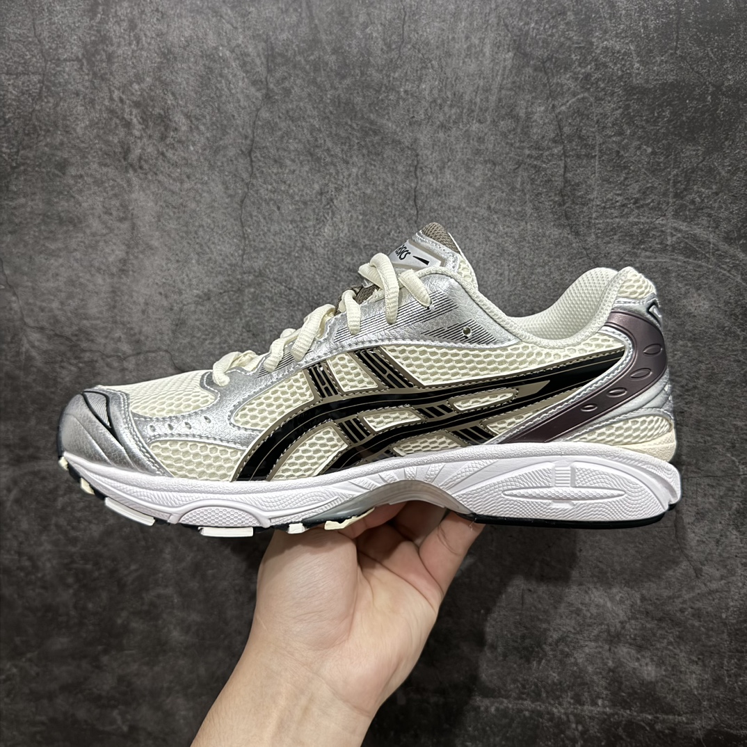 纯原版ASICSGEL-KAYANO14亚瑟士系列轻量缓震休闲运动跑步鞋黑白银目前市场最优品质鞋型细节秒