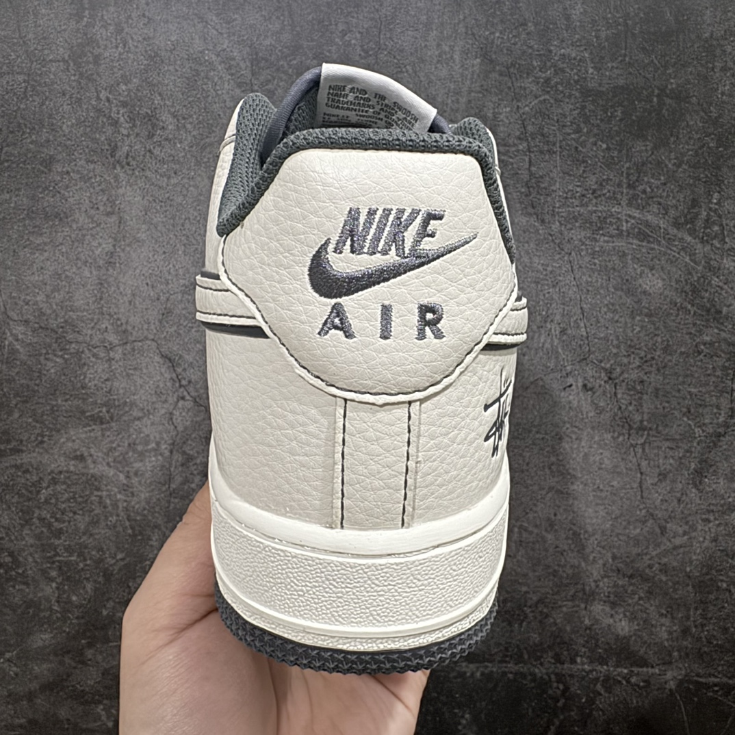 公司级海外限量发售公司级StussyxNikeAirForce1Low斯图西联名水泥灰反光空军一号低帮休