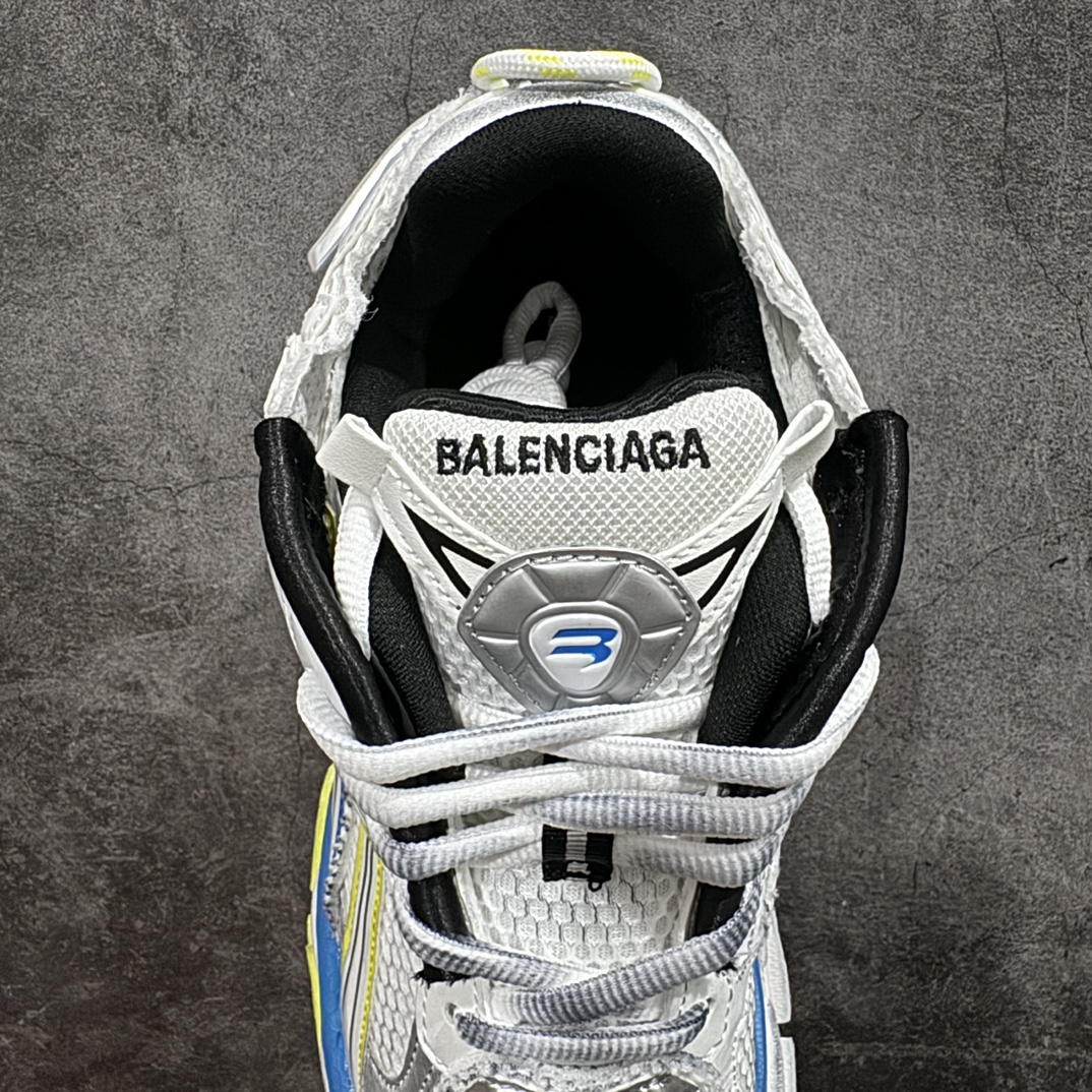 纯原OK版本 Balenciaga Runner 巴黎世家7.5代 破坏风 手工做旧款复古老爹鞋 白绿黄色