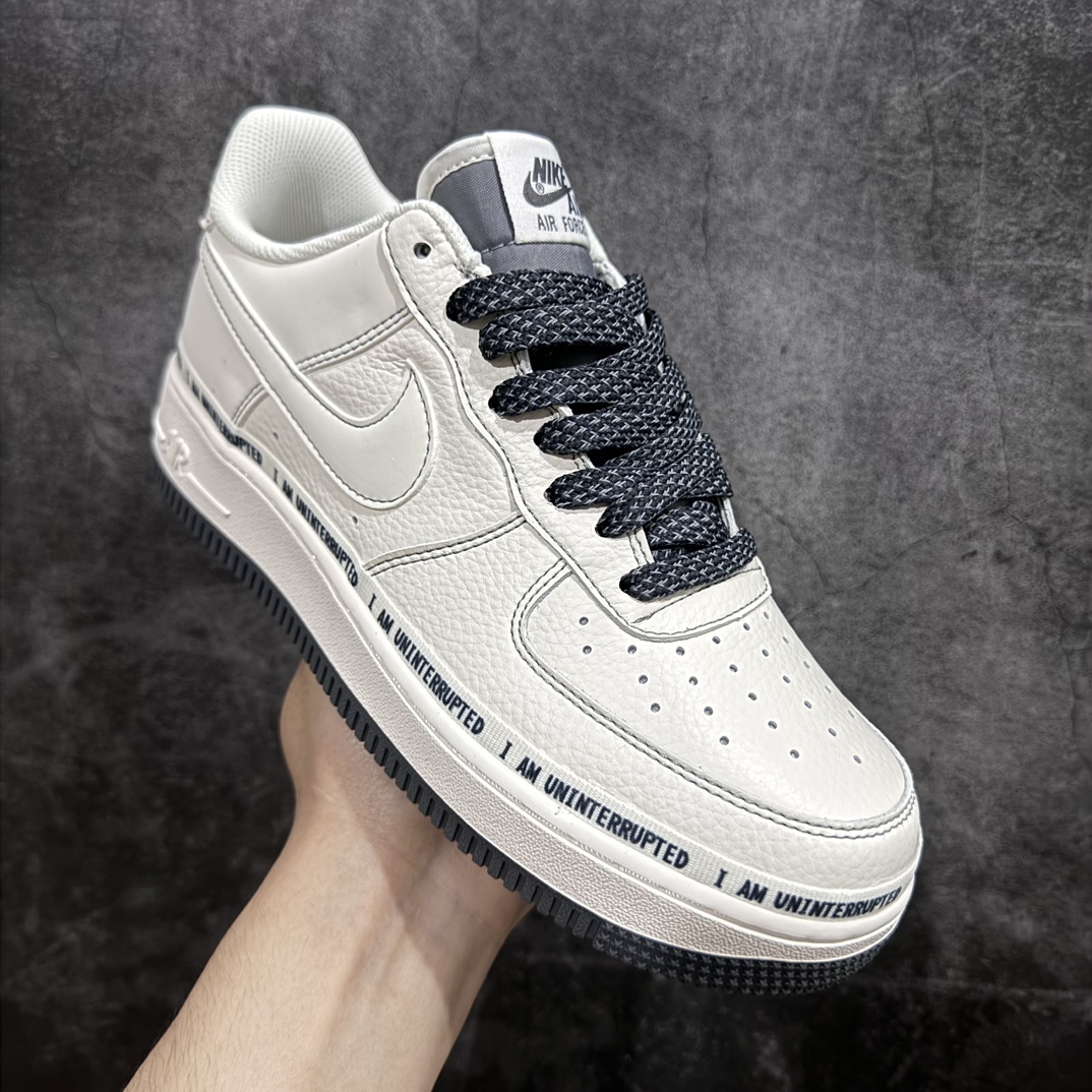 公司级NikeAirForce1Low07xUninterrupted涂鸦签名3M原楦头原纸板打造纯正低