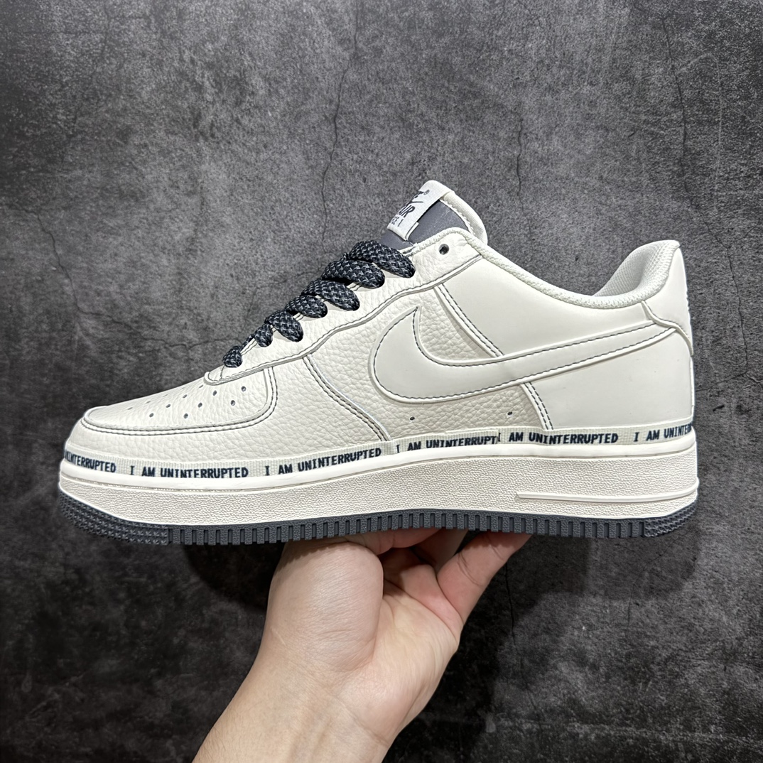 公司级NikeAirForce1Low07xUninterrupted涂鸦签名3M原楦头原纸板打造纯正低