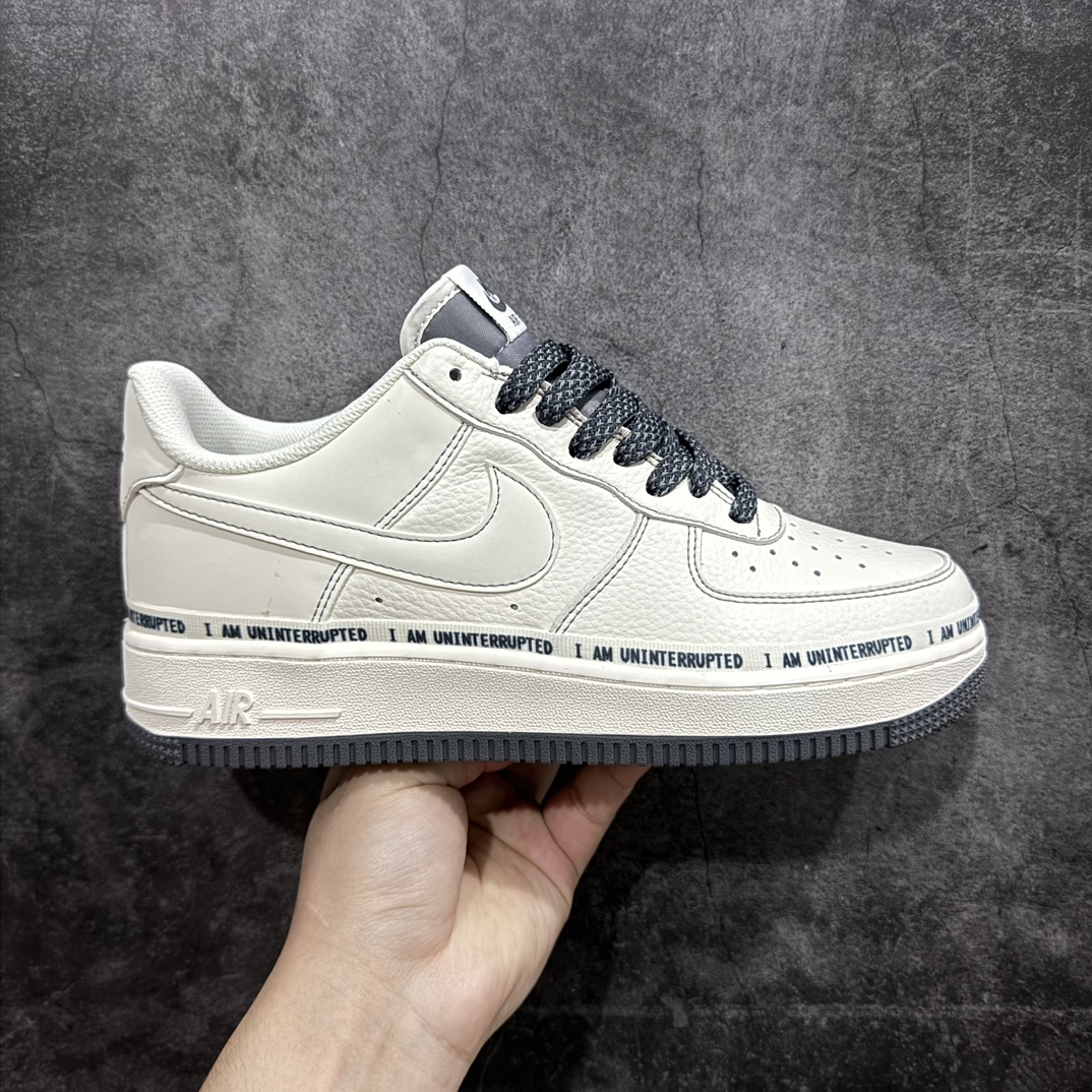 公司级NikeAirForce1Low07xUninterrupted涂鸦签名3M原楦头原纸板打造纯正低