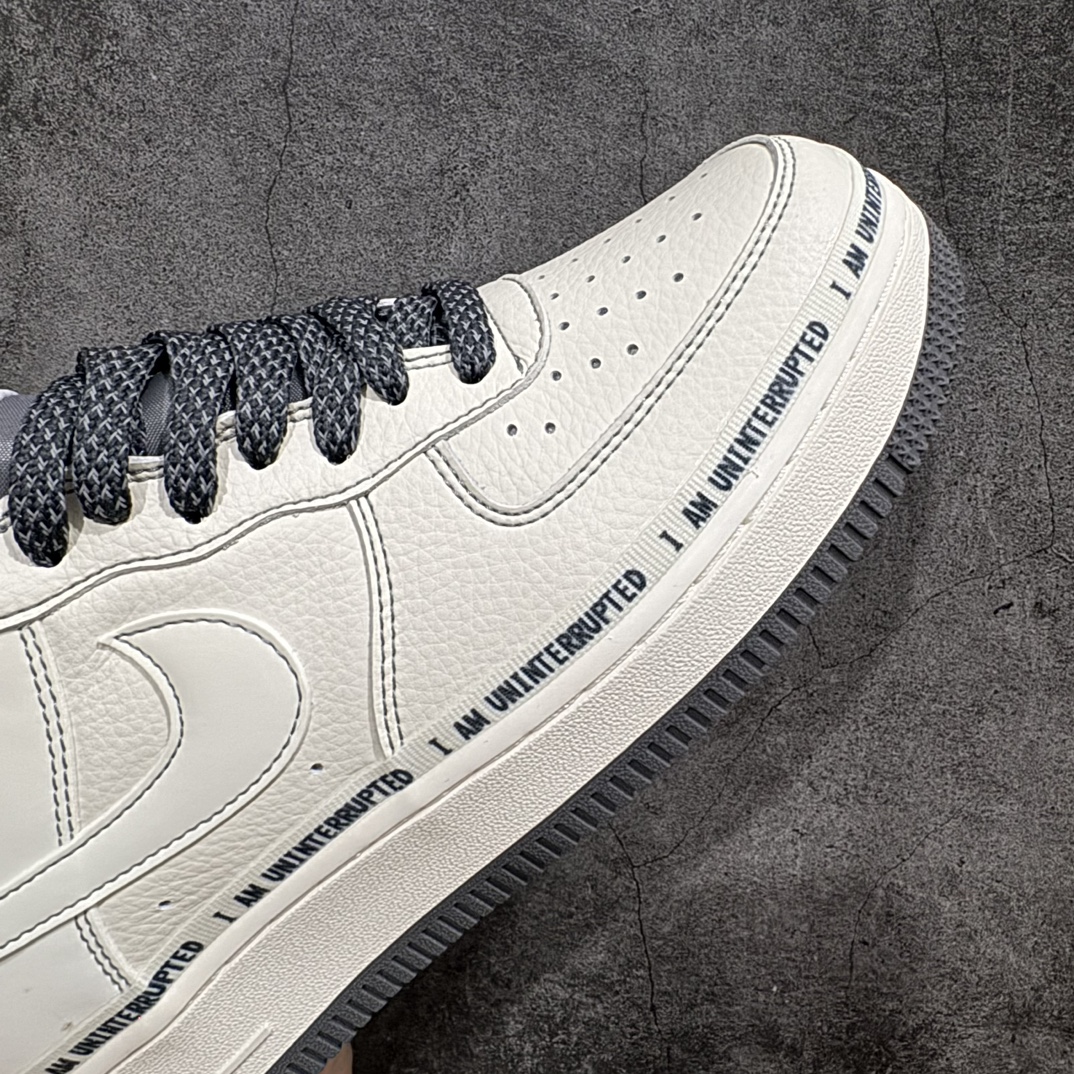 公司级NikeAirForce1Low07xUninterrupted涂鸦签名3M原楦头原纸板打造纯正低