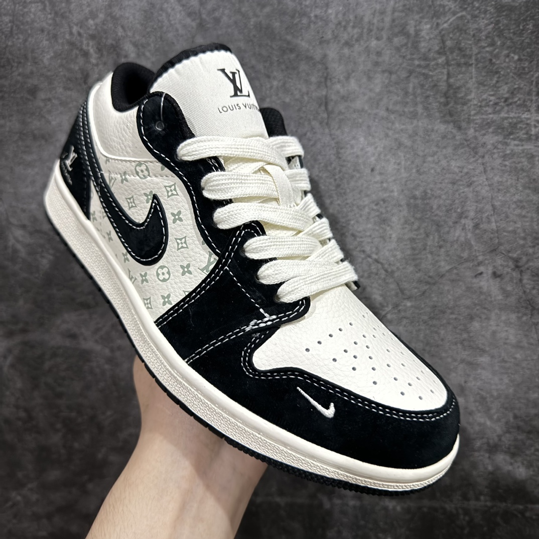 图片[3]-Air Jordan 1 Low AJ1 乔1 LV联名-黑武士 高端定制 低帮篮球鞋 SJ9950-007rn#定制鞋盒 大厂纯原品质出货 超高清洁度 皮料切割干净无任何毛边 细节完美 r 尺码：36 36.5 37.5 38 38.5 39 40 40.5 41 42 42.5 43 44 44.5 45 编码：HXS320340-莆田鞋批发中心