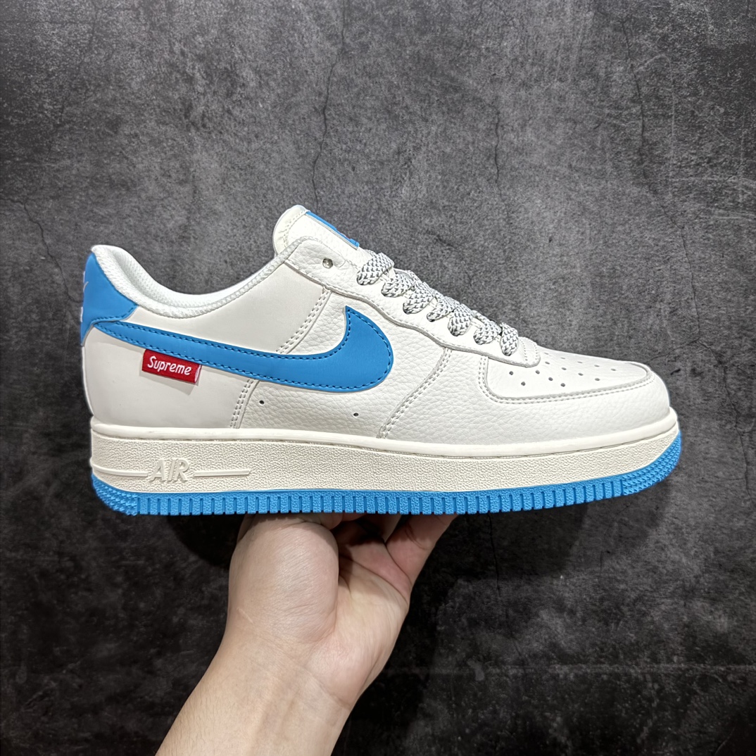 【公司级】Supreme x Nk Air Force 1\’07 Low 联名湖水蓝 空军一号低帮休闲板鞋 HD1968-024rn#原楦头原纸板 原装鞋盒 定制五金配件 内置全掌气垫 原厂鞋底 r 尺码：36 36.5 37.5 38 38.5 39 40 40.5 41 42 42.5 43 44 44.5 45  编码：HXS310320-莆田鞋批发中心