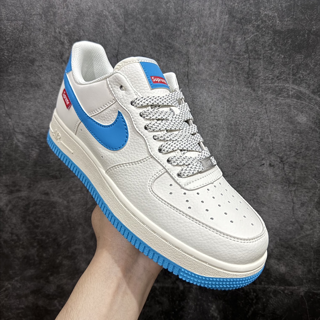 图片[3]-【公司级】Supreme x Nk Air Force 1\’07 Low 联名湖水蓝 空军一号低帮休闲板鞋 HD1968-024rn#原楦头原纸板 原装鞋盒 定制五金配件 内置全掌气垫 原厂鞋底 r 尺码：36 36.5 37.5 38 38.5 39 40 40.5 41 42 42.5 43 44 44.5 45  编码：HXS310320-莆田鞋批发中心