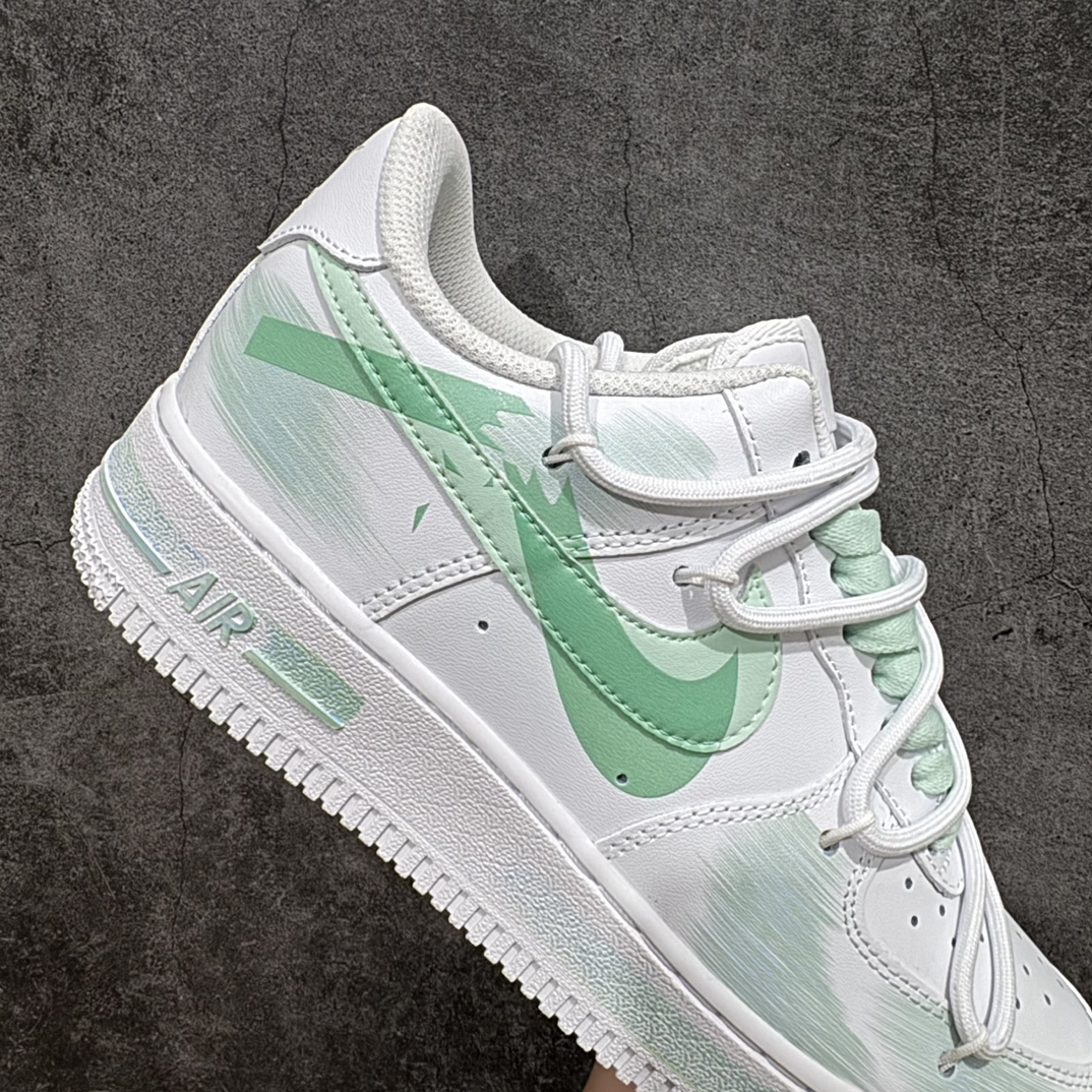 公司级官方爆款定制二次元主题NikeAirForce1Low07断勾喷绘空军一号绑带低帮休闲板鞋定制皮料