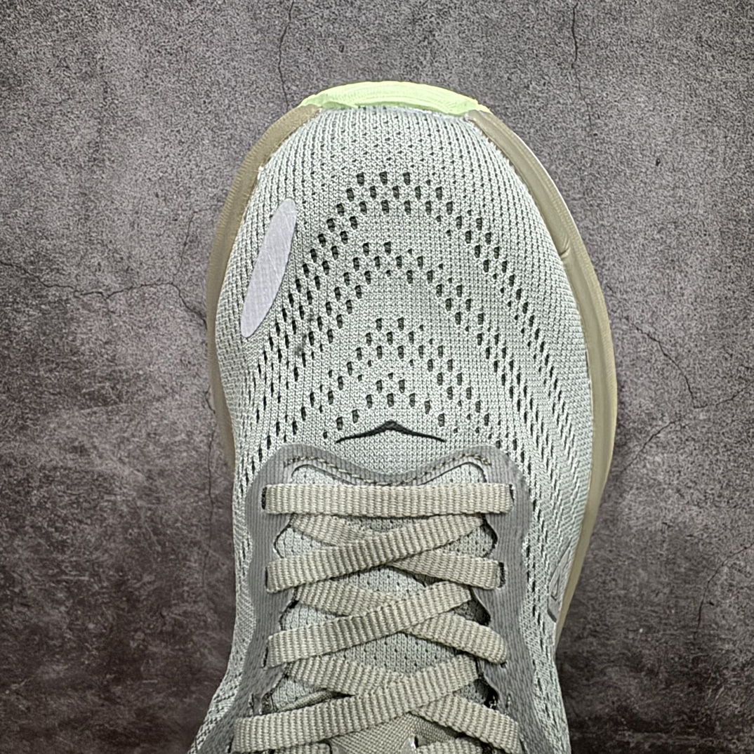 公司级HOKA邦代8系列邦代8-灰绿-0HMRHOKAONEONEBondi8舒适减震防滑低帮休闲跑步鞋