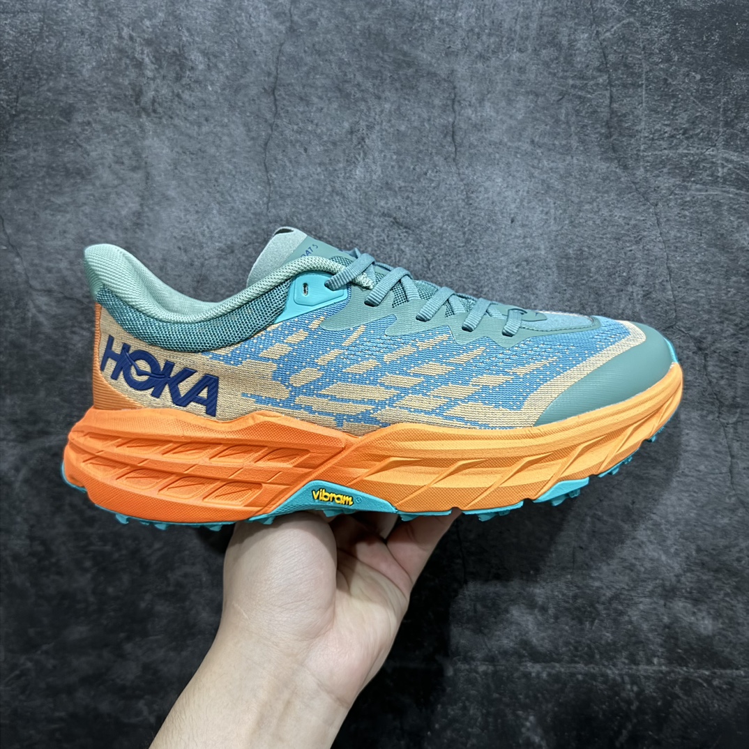 纯原版HOKAONEONESpeedgoat5户外越野跑步鞋飞速羚羊5系列新一代工程网纱鞋面在确保鞋面稳