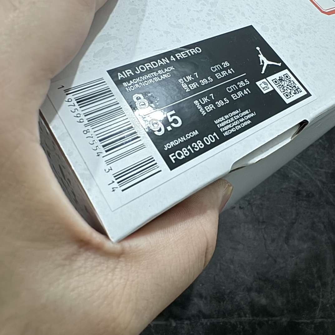 纯原AirJordanAJ4Retro白黑雷公FQ8138-001市售天花板产物耗时半年巨作全套原纸板楦