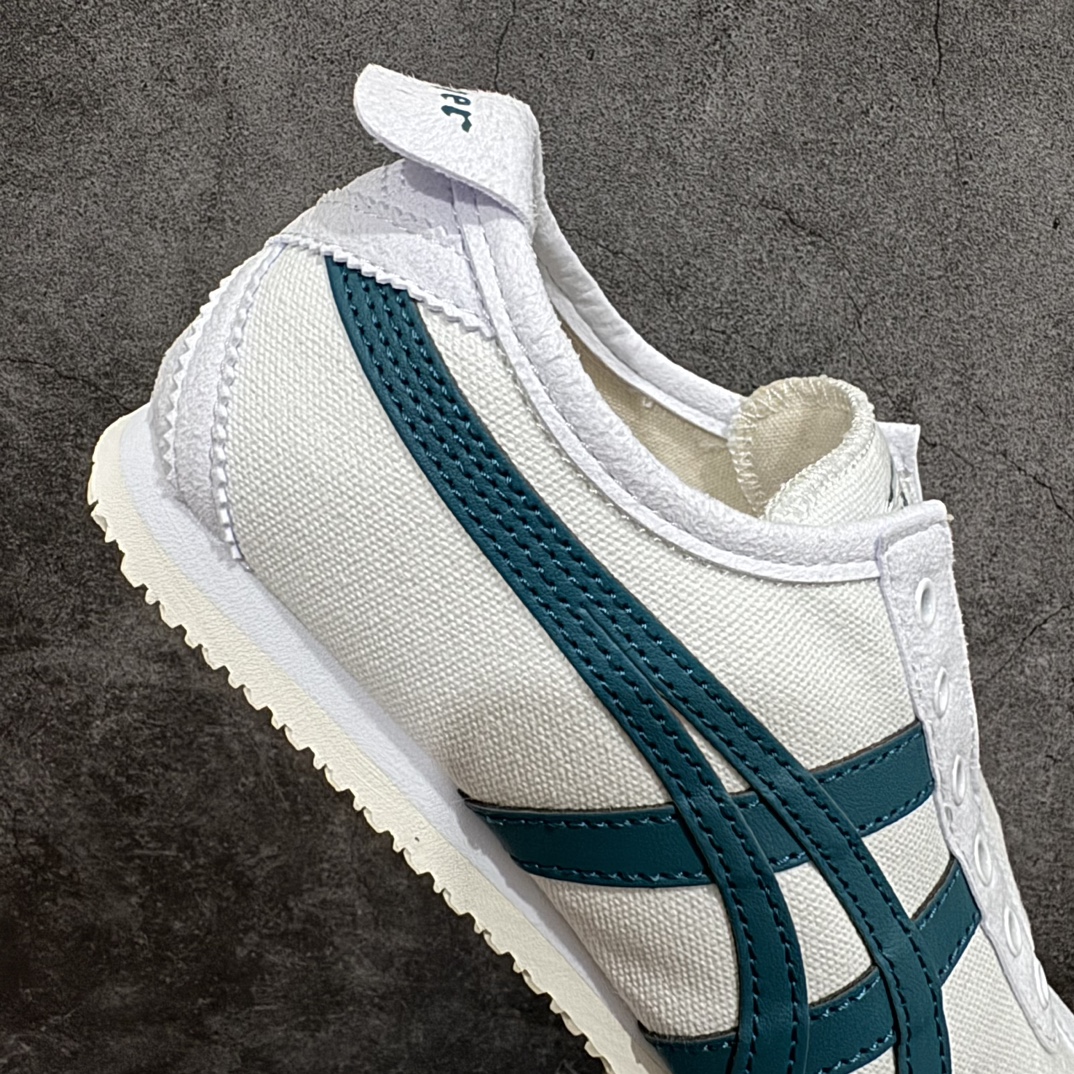 图片[7]-【PH纯原】Asics Onitsuka Tiger MEXICO 66 亚瑟士鬼冢虎复古经典板鞋 白绿色nn印尼厂Oem原单材料 除成型在PT外n其余全部客供材料 淘宝B级代购店铺内供💯n四联官方吊牌 乳胶组合鞋垫、羊皮纸质中底 不用宰手买专柜 这里满足你👊🏼 全新工厂开发 一线品质 全部原鞋一比一开发 Size：36-46 全码出货 编码：T1190200-鞋库